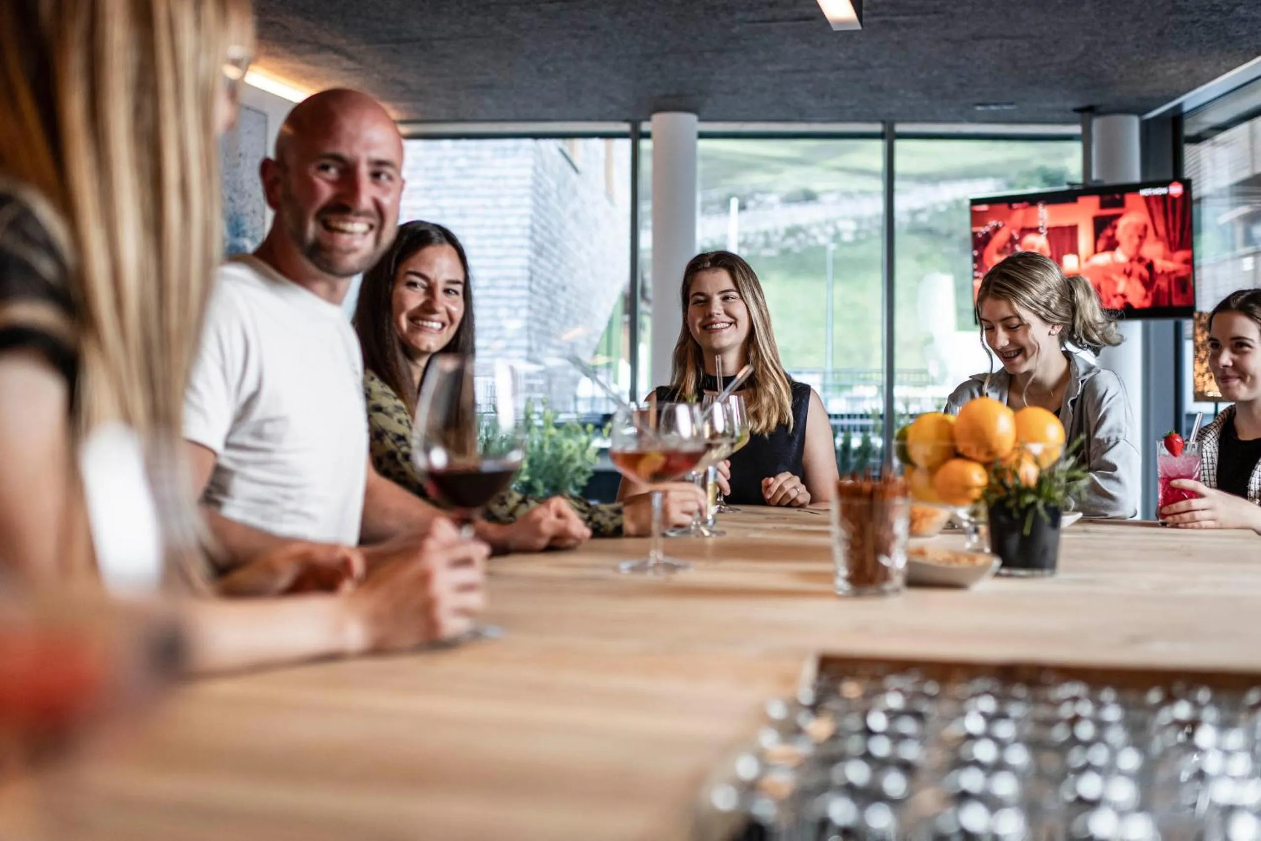 Lounge or bar in die berge lifestyle-hotel Sölden