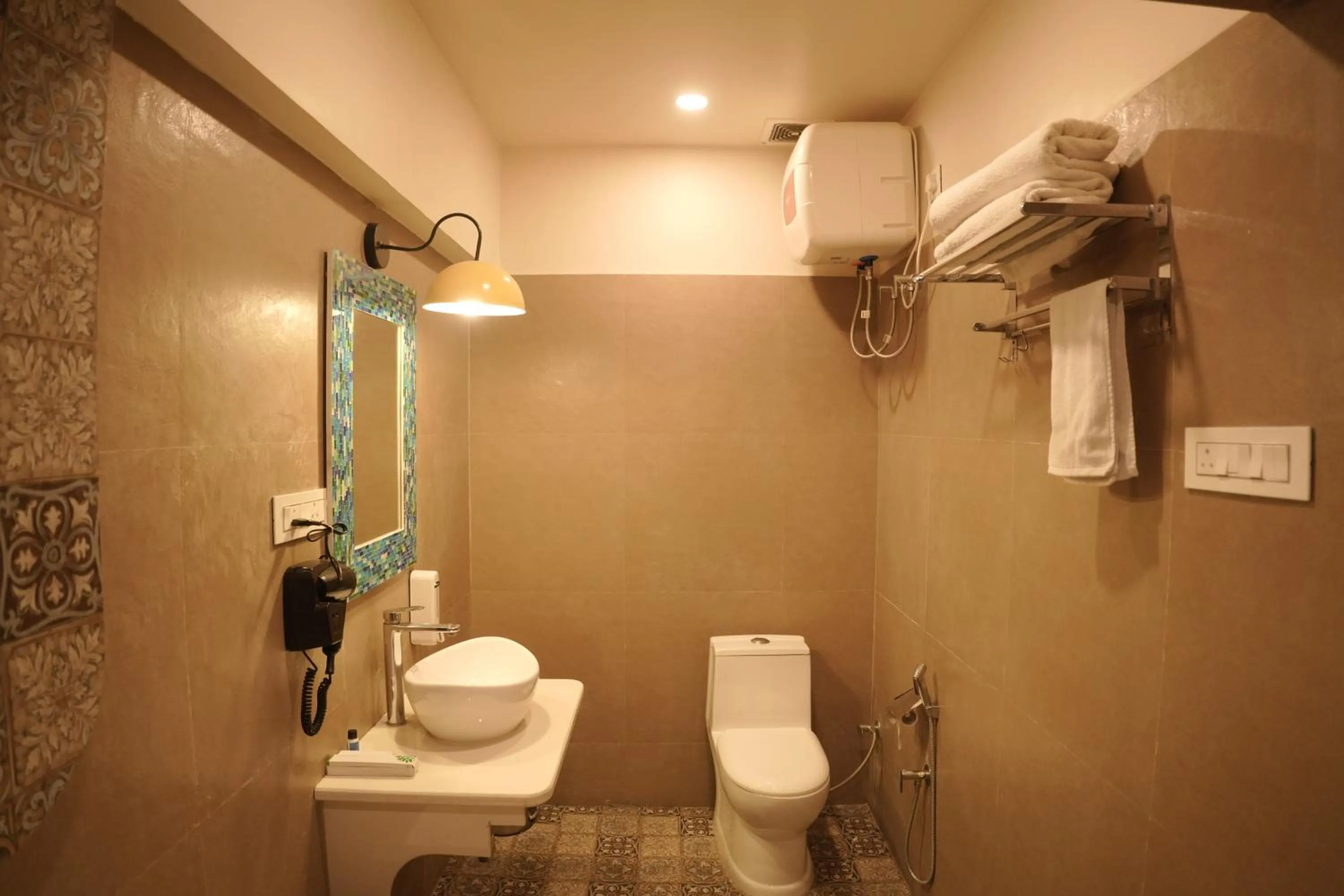 Shower in Artistik Abode by Stay Banaras