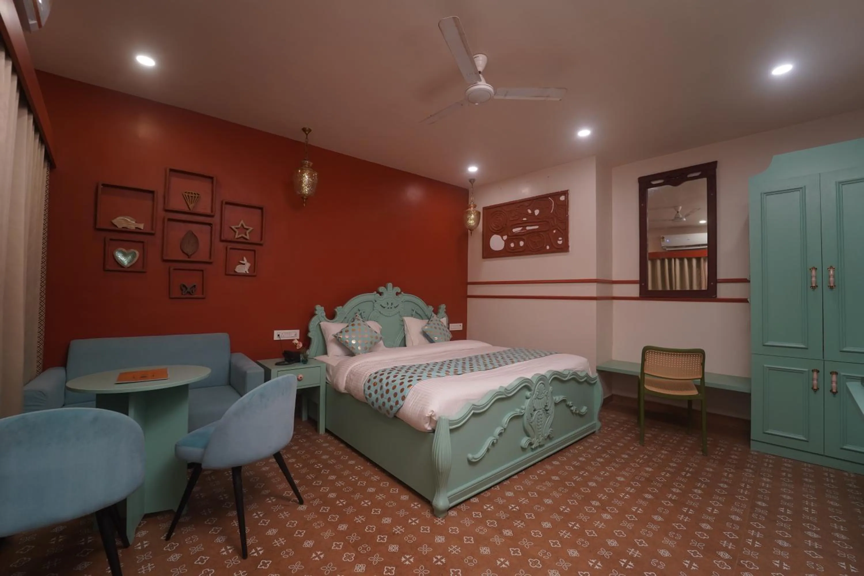 Bed in Artistik Abode by Stay Banaras