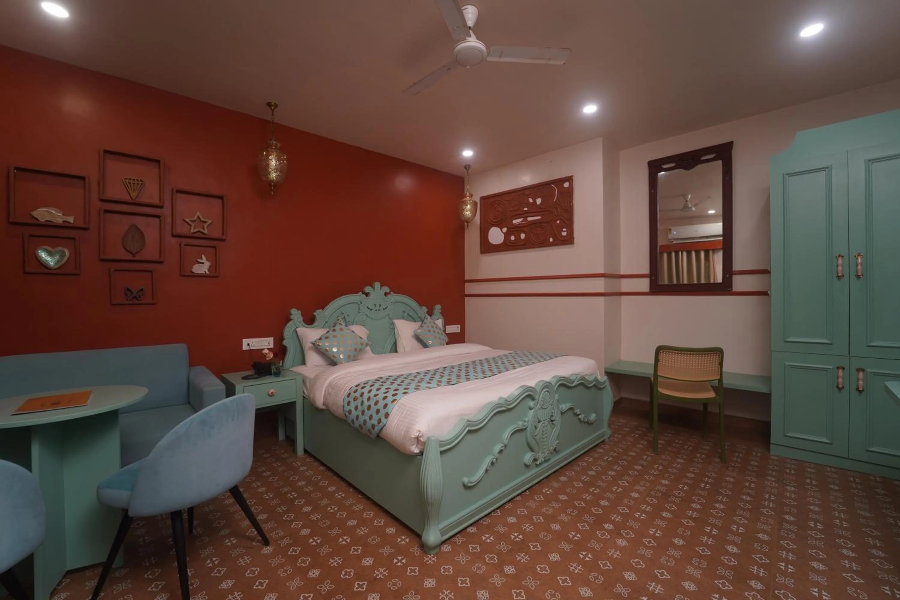 Bed in Artistik Abode by Stay Banaras