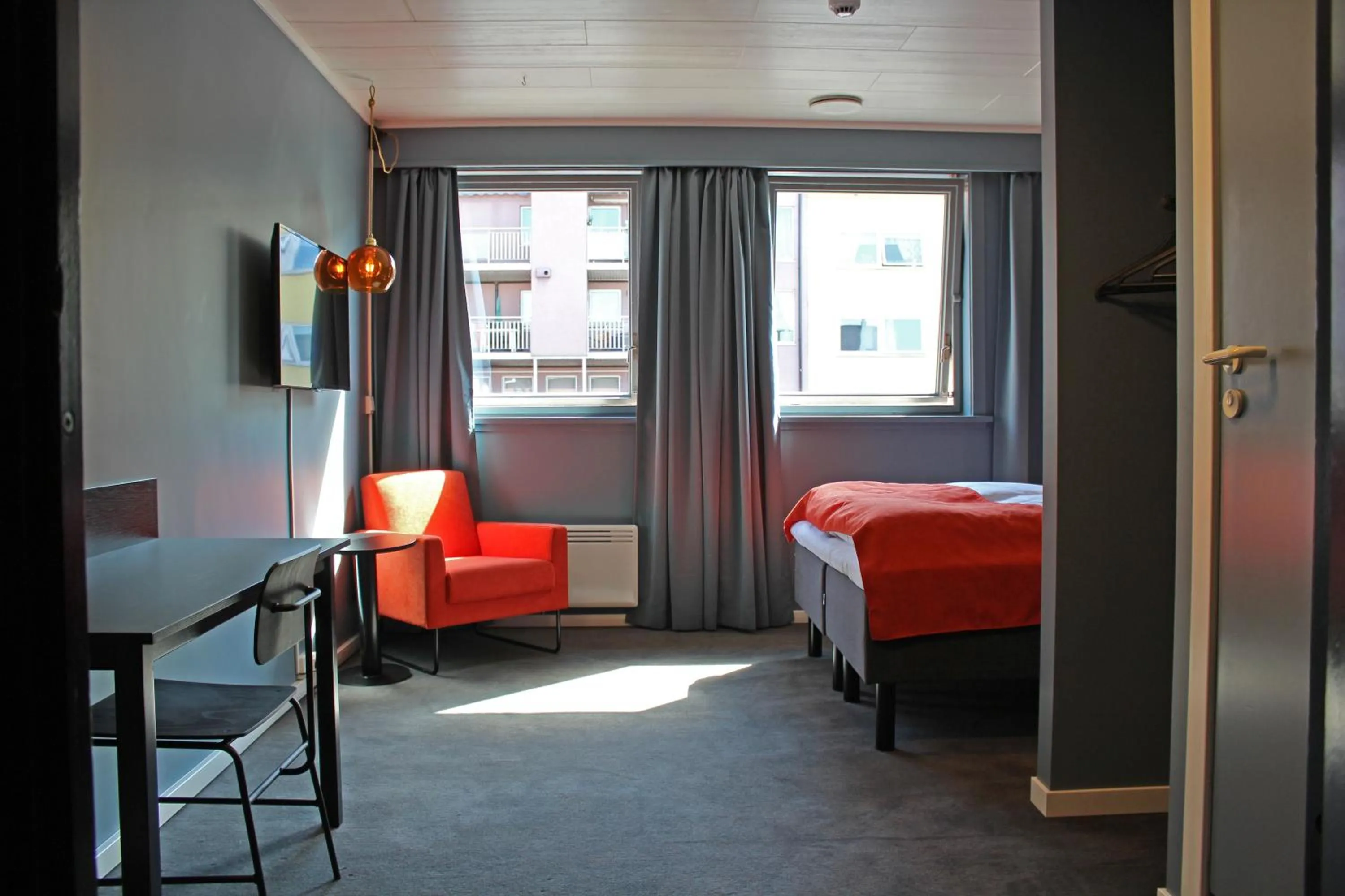 Photo of the whole room, Bed in Narvik Hotel Wivel