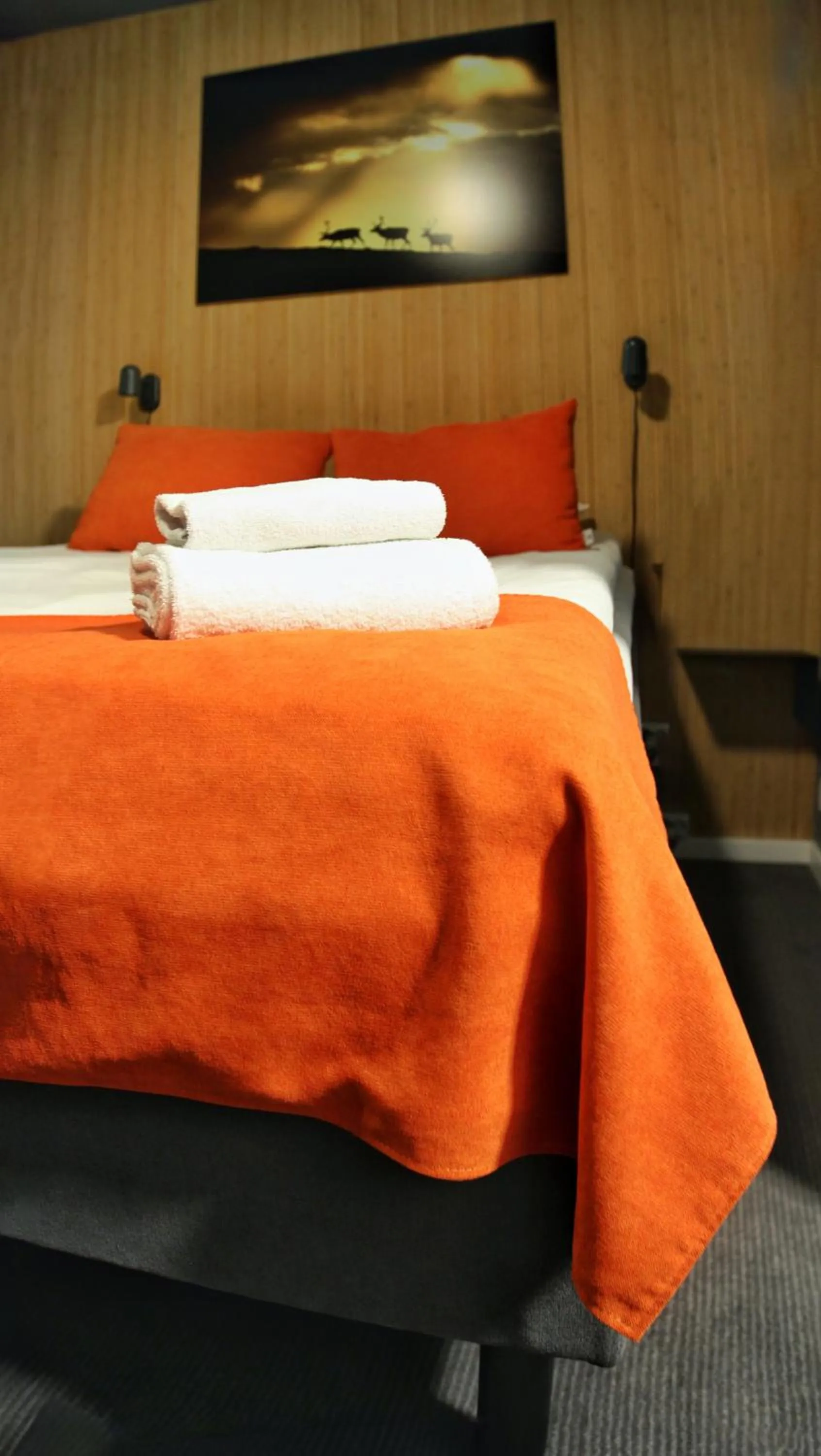 Bed in Narvik Hotel Wivel