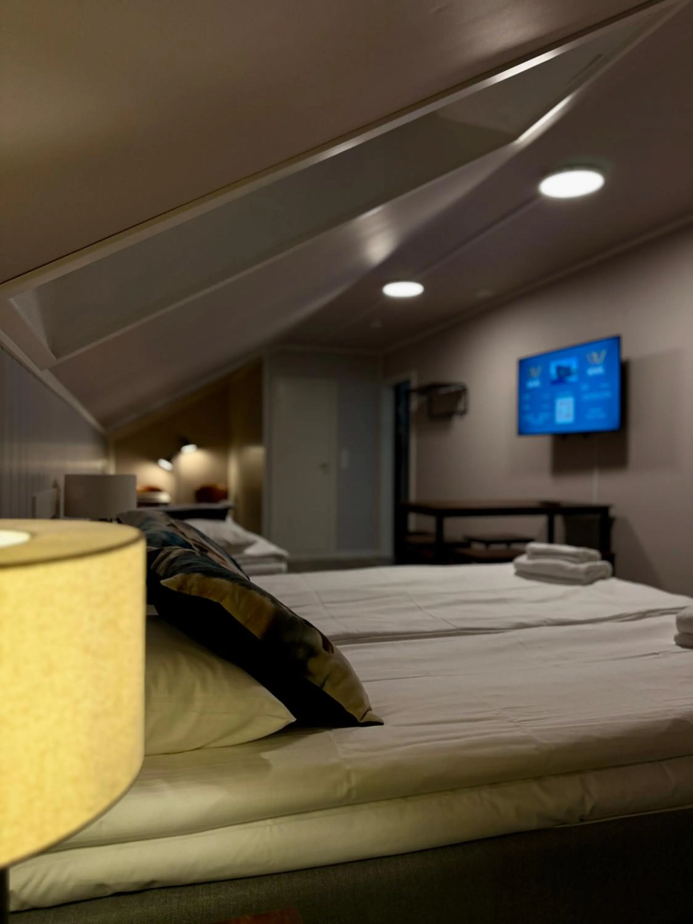 Photo of the whole room, Bed in Narvik Hotel Wivel