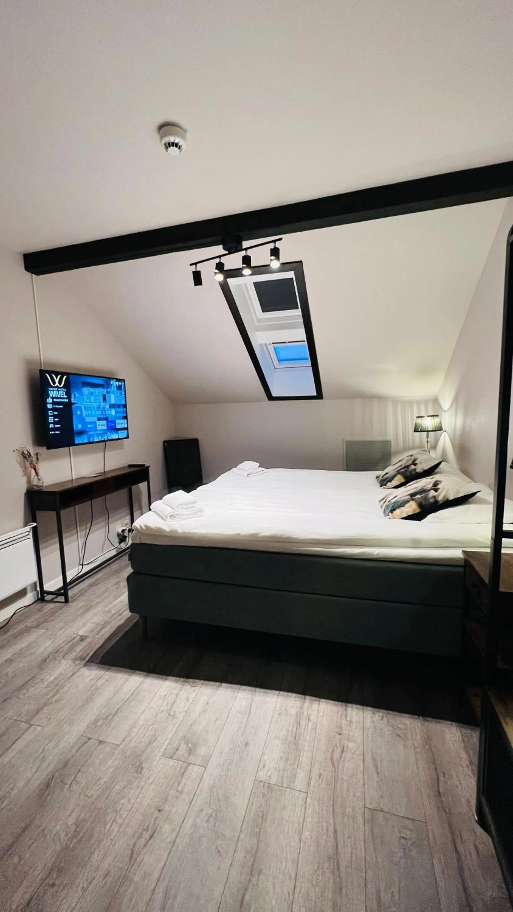 Bed in Narvik Hotel Wivel