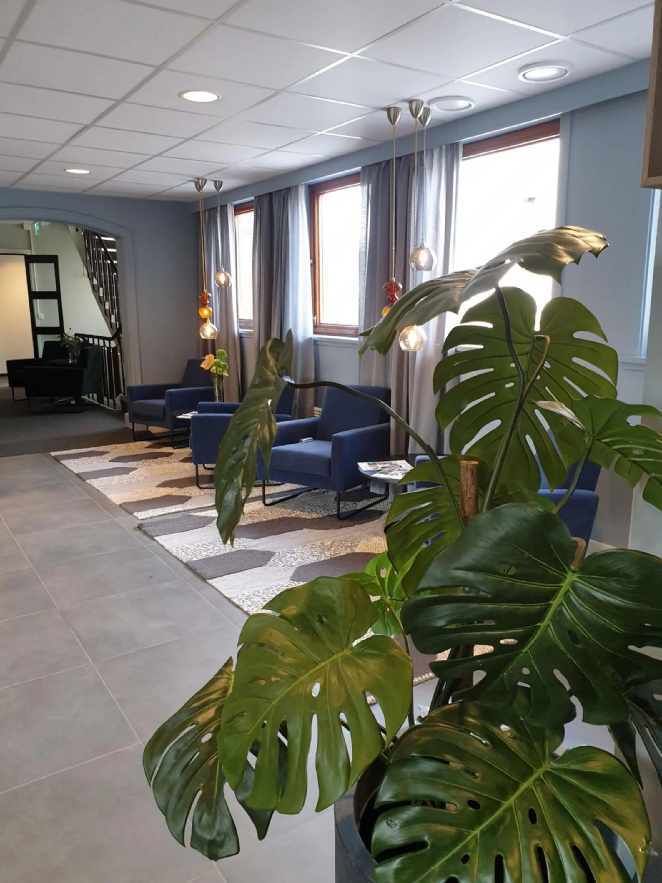 Lobby or reception in Narvik Hotel Wivel