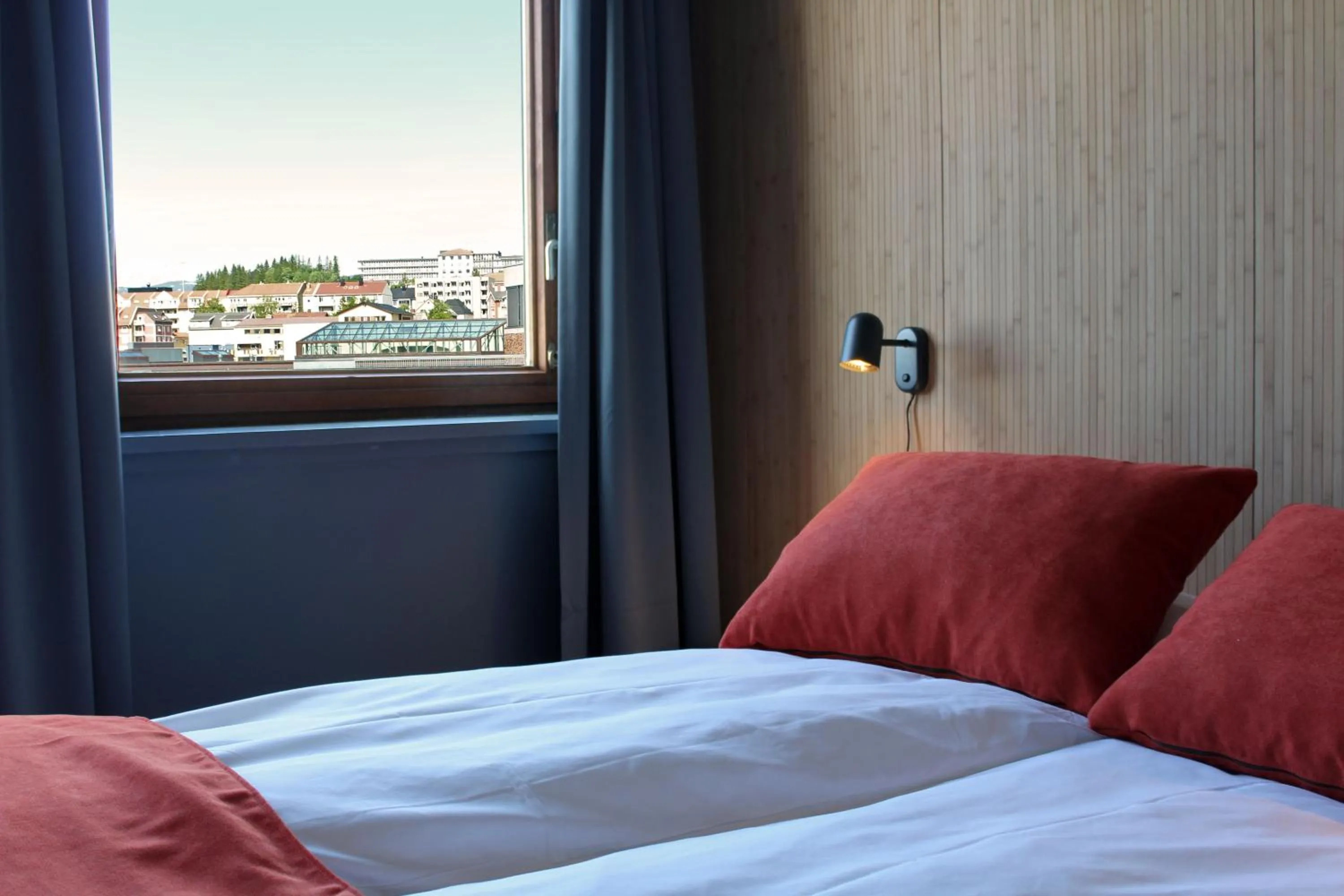 Bed in Narvik Hotel Wivel