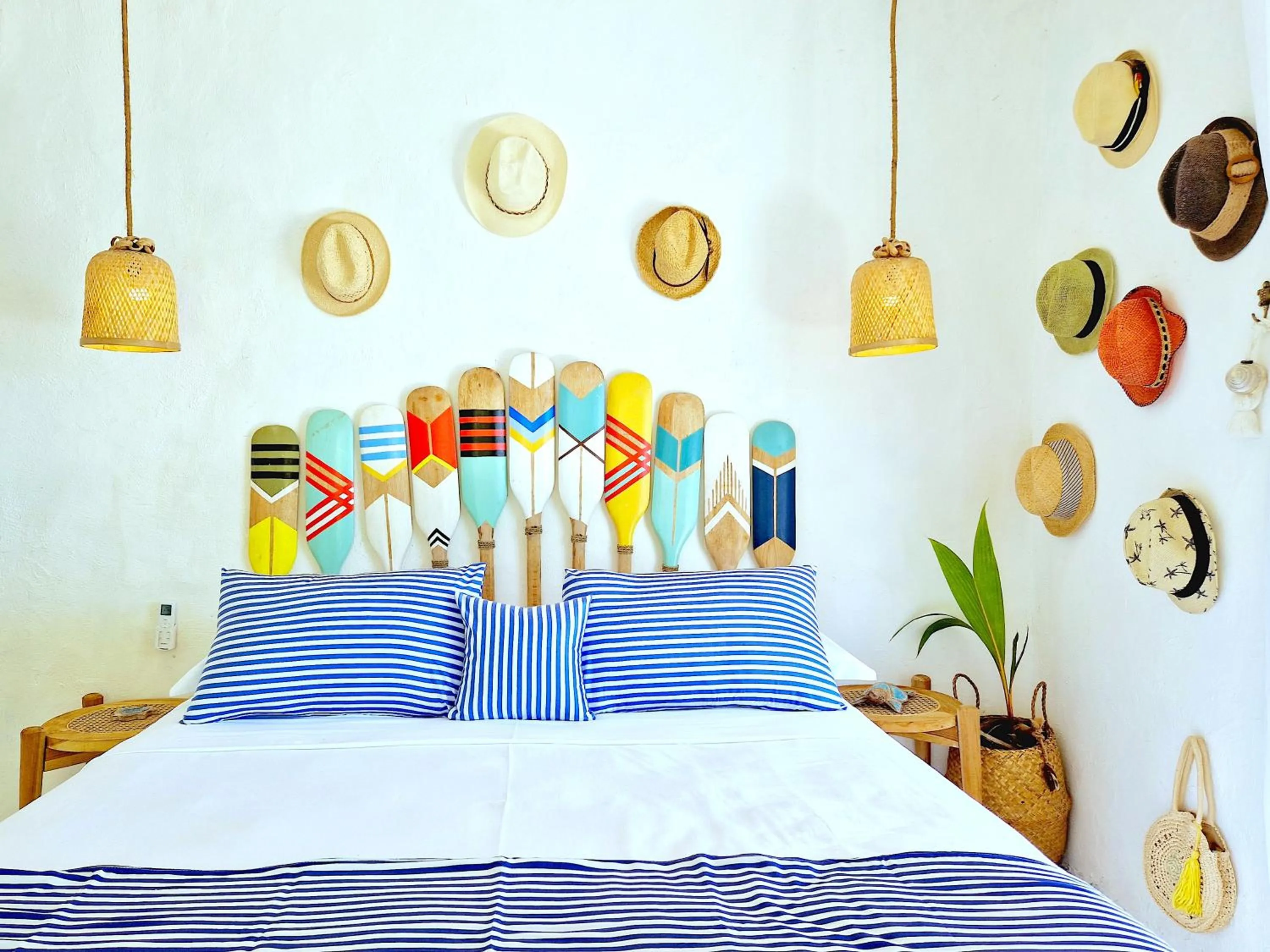 Bed in Coconut Garden Beach Resort