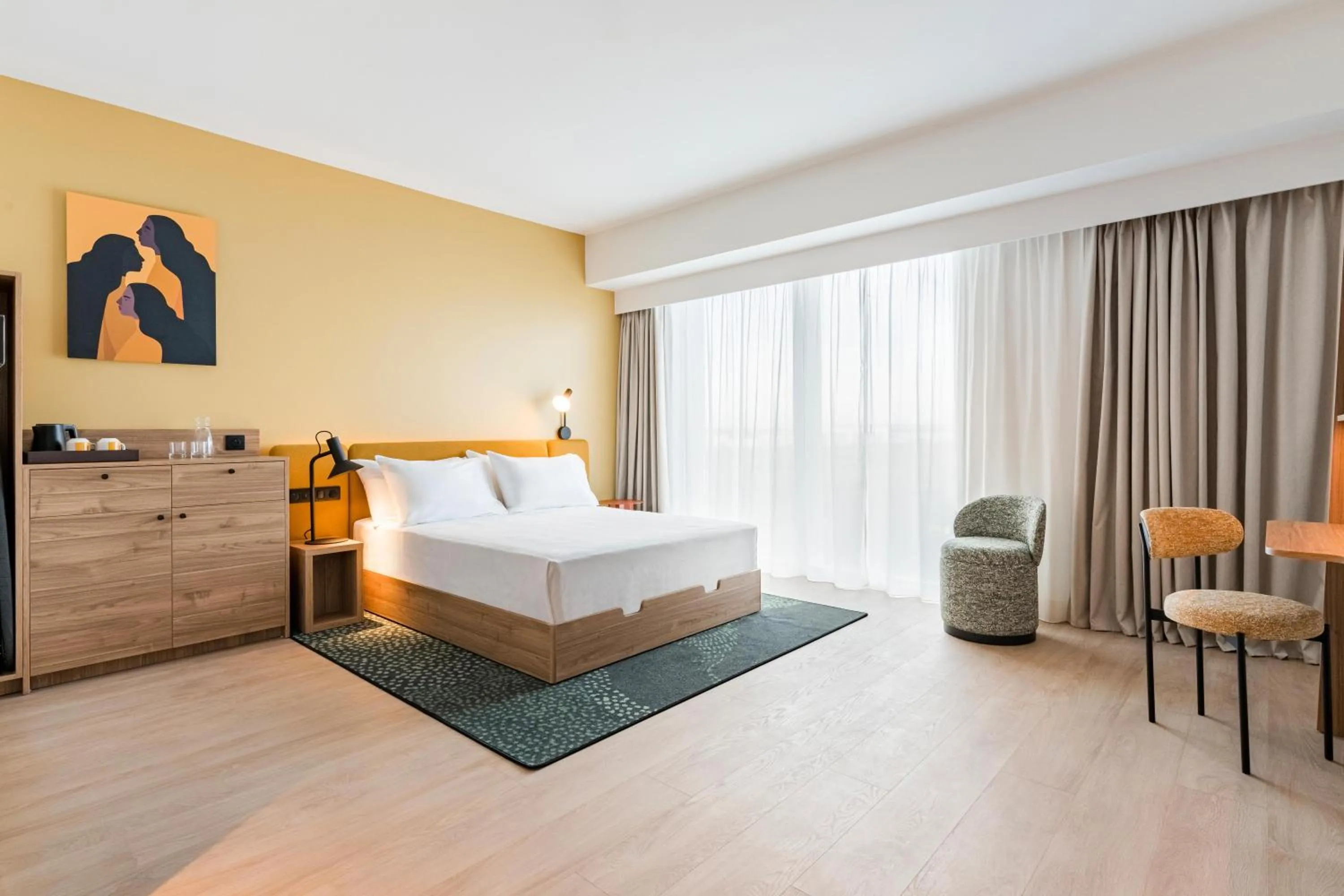 Bed in Hampton by Hilton Bordeaux Merignac Airport
