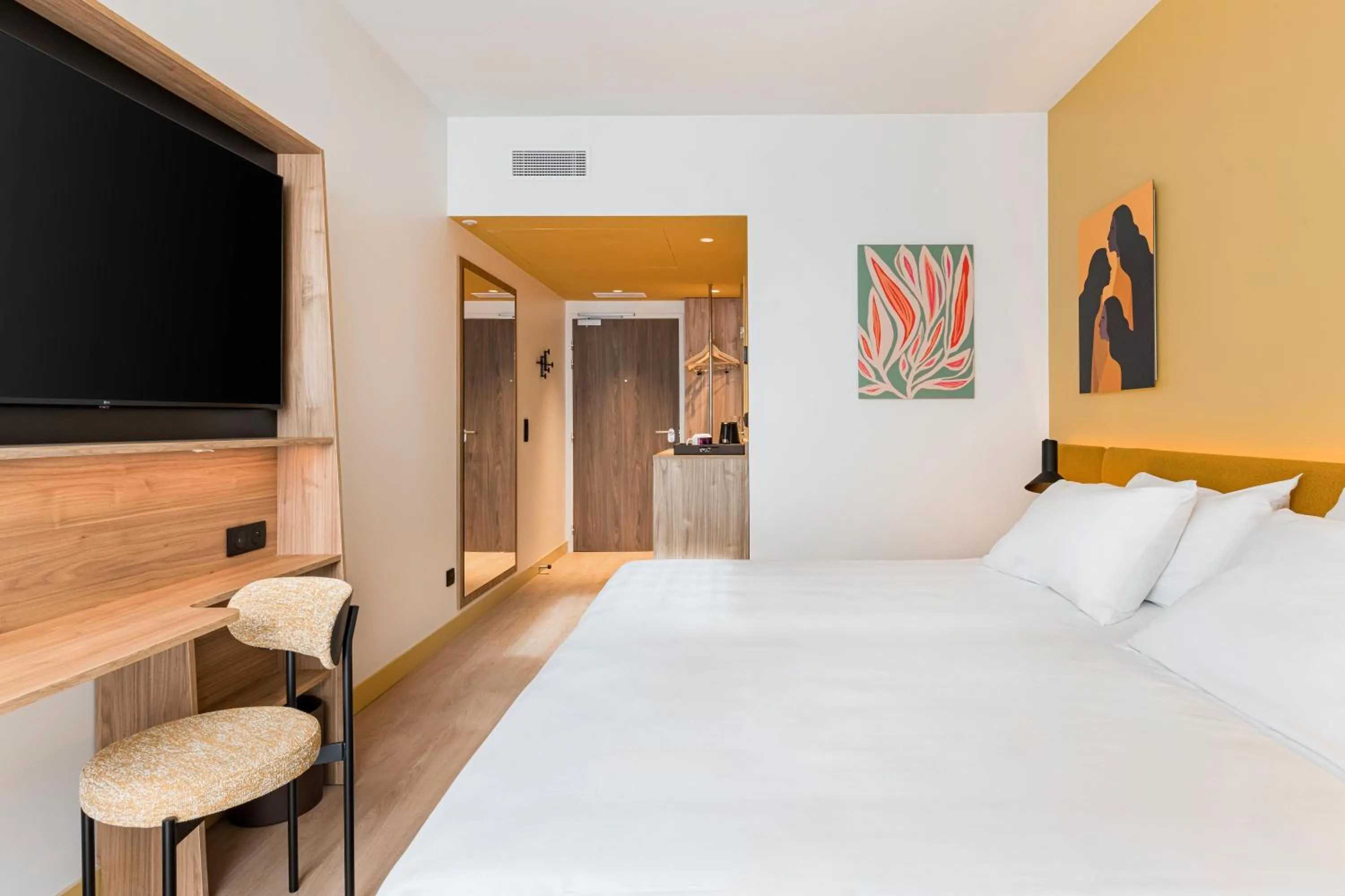 Bed in Hampton by Hilton Bordeaux Merignac Airport