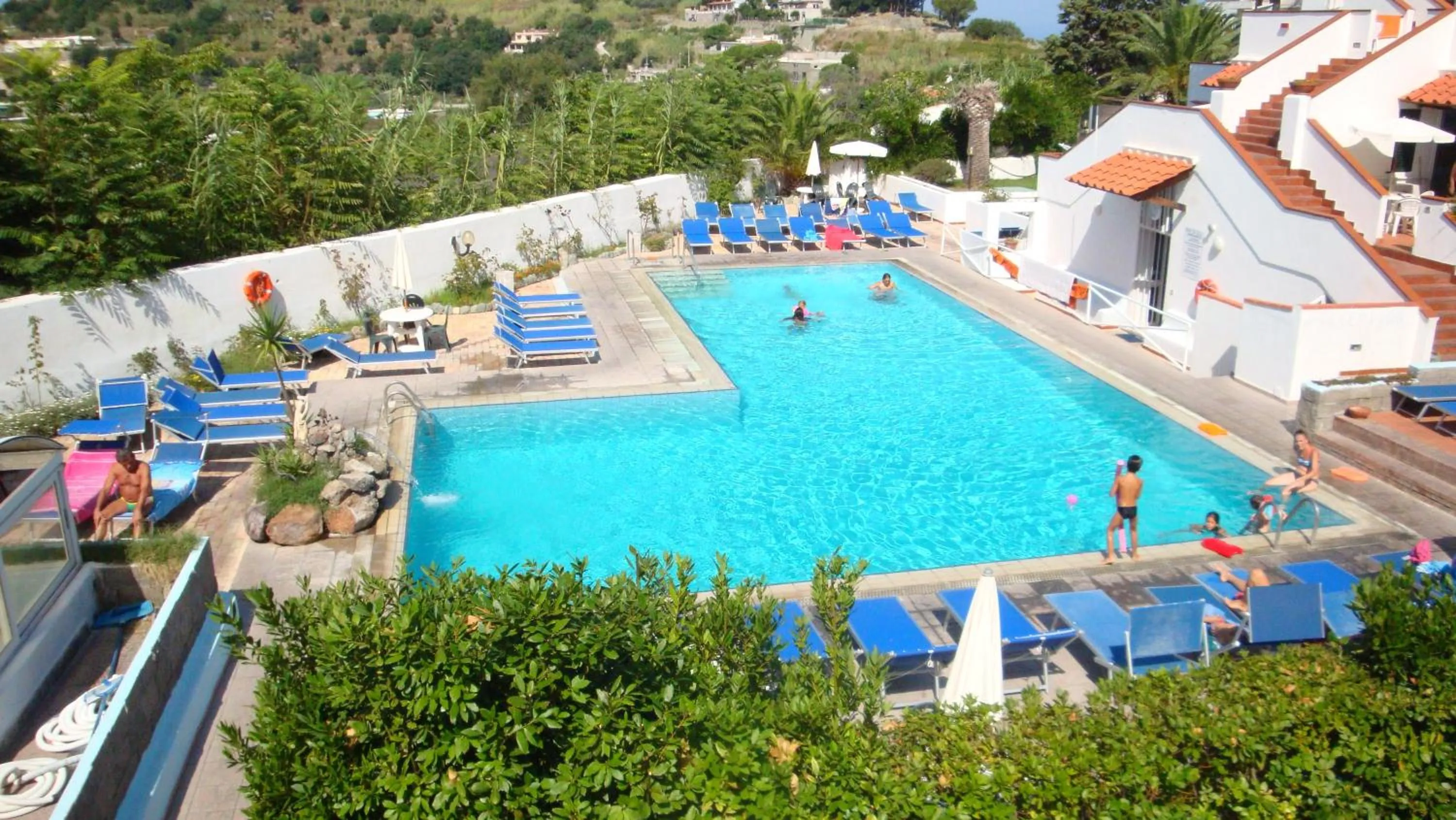 Pool view in Ischia Uno Residence
