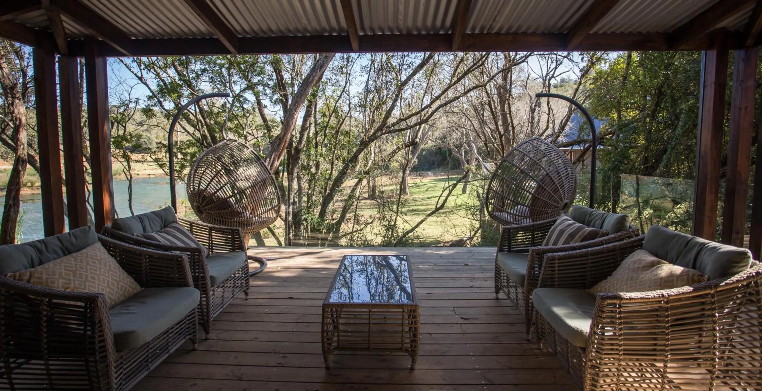 Garden view in Botlierskop Bush Villas