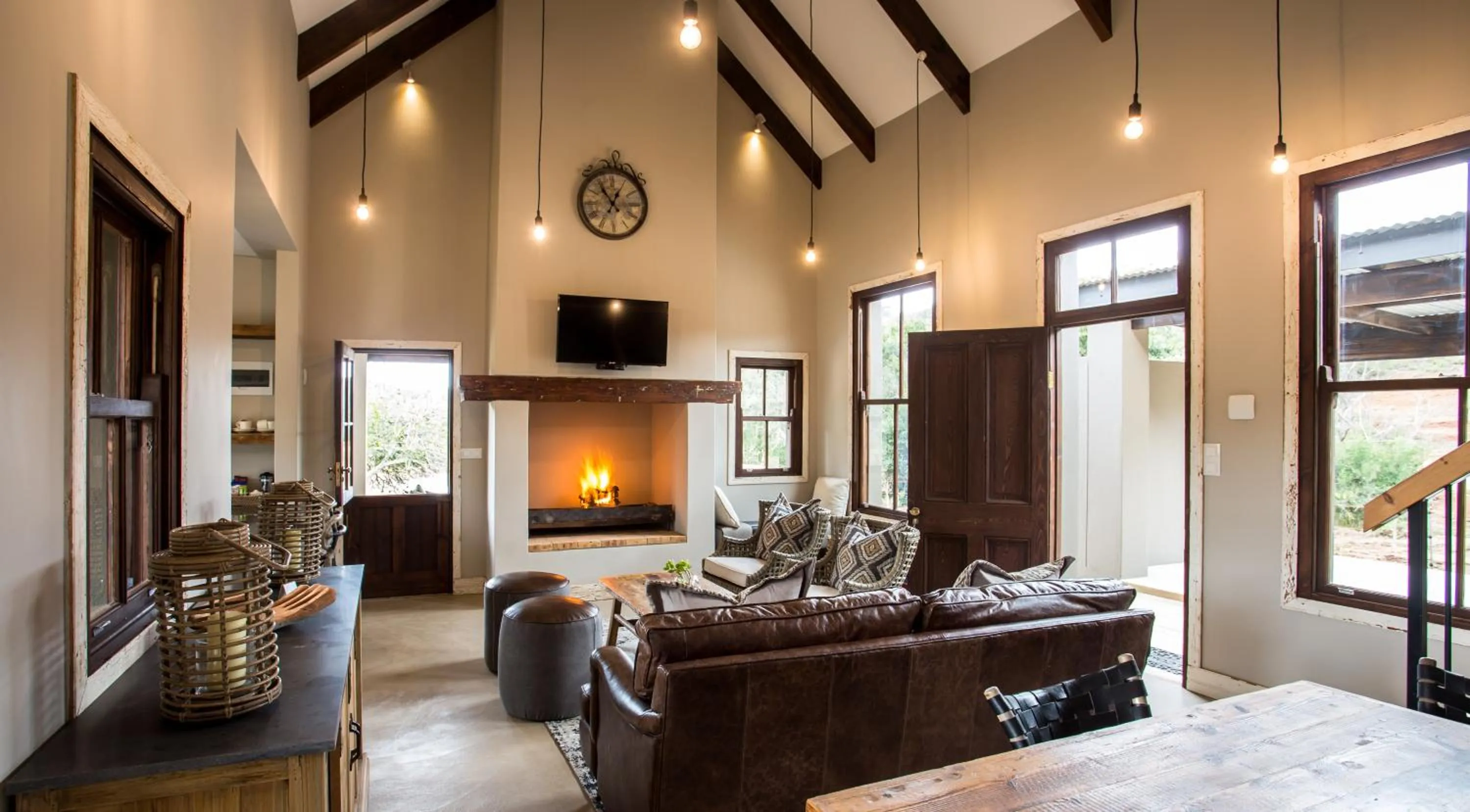 Living room in Botlierskop Bush Villas