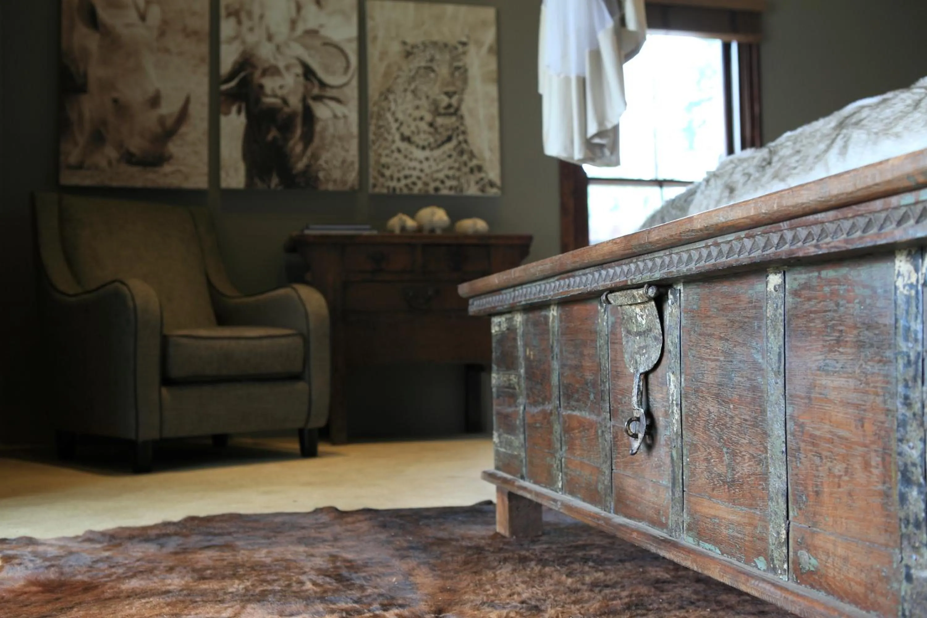 Decorative detail in Botlierskop Bush Villas