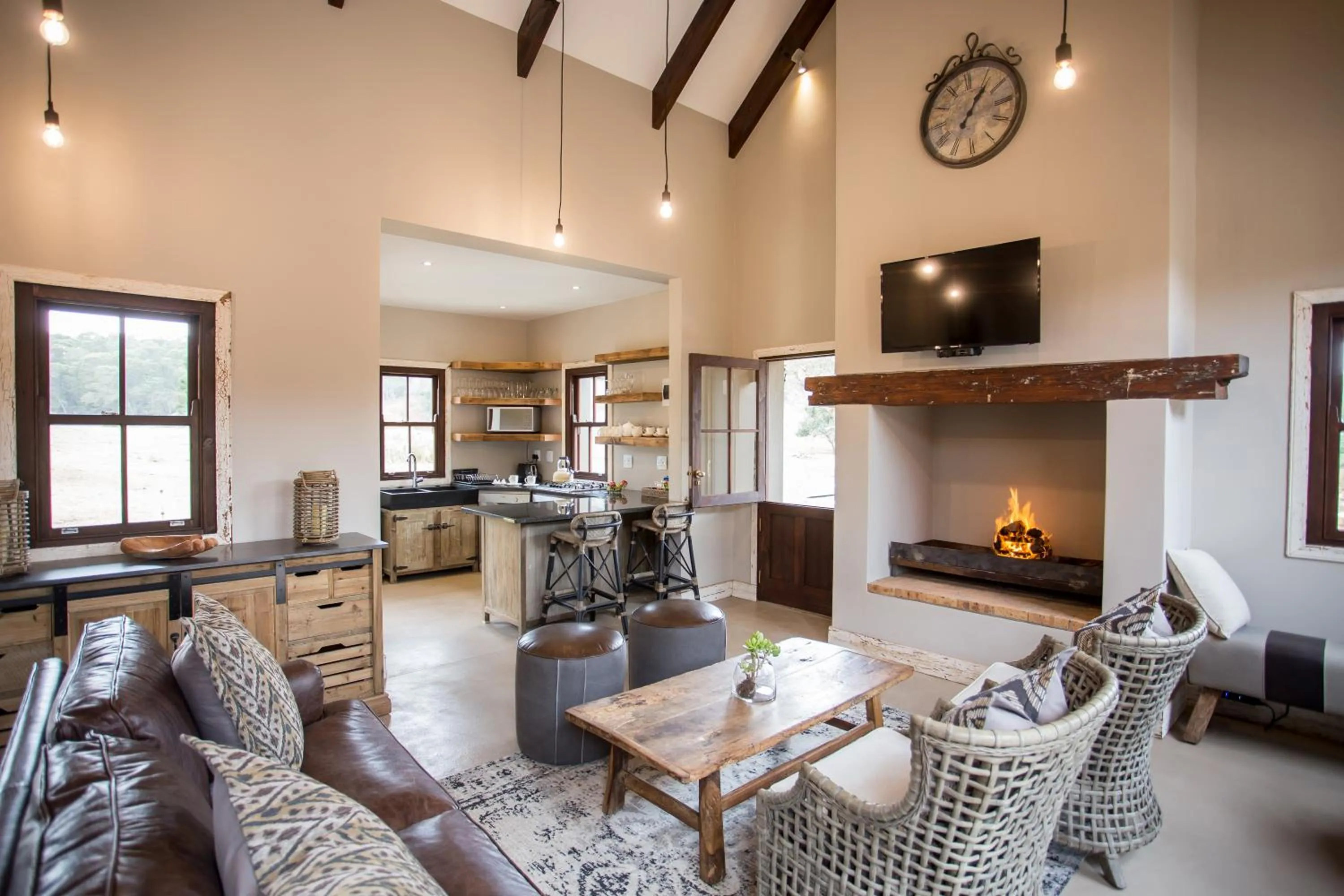 Living room in Botlierskop Bush Villas