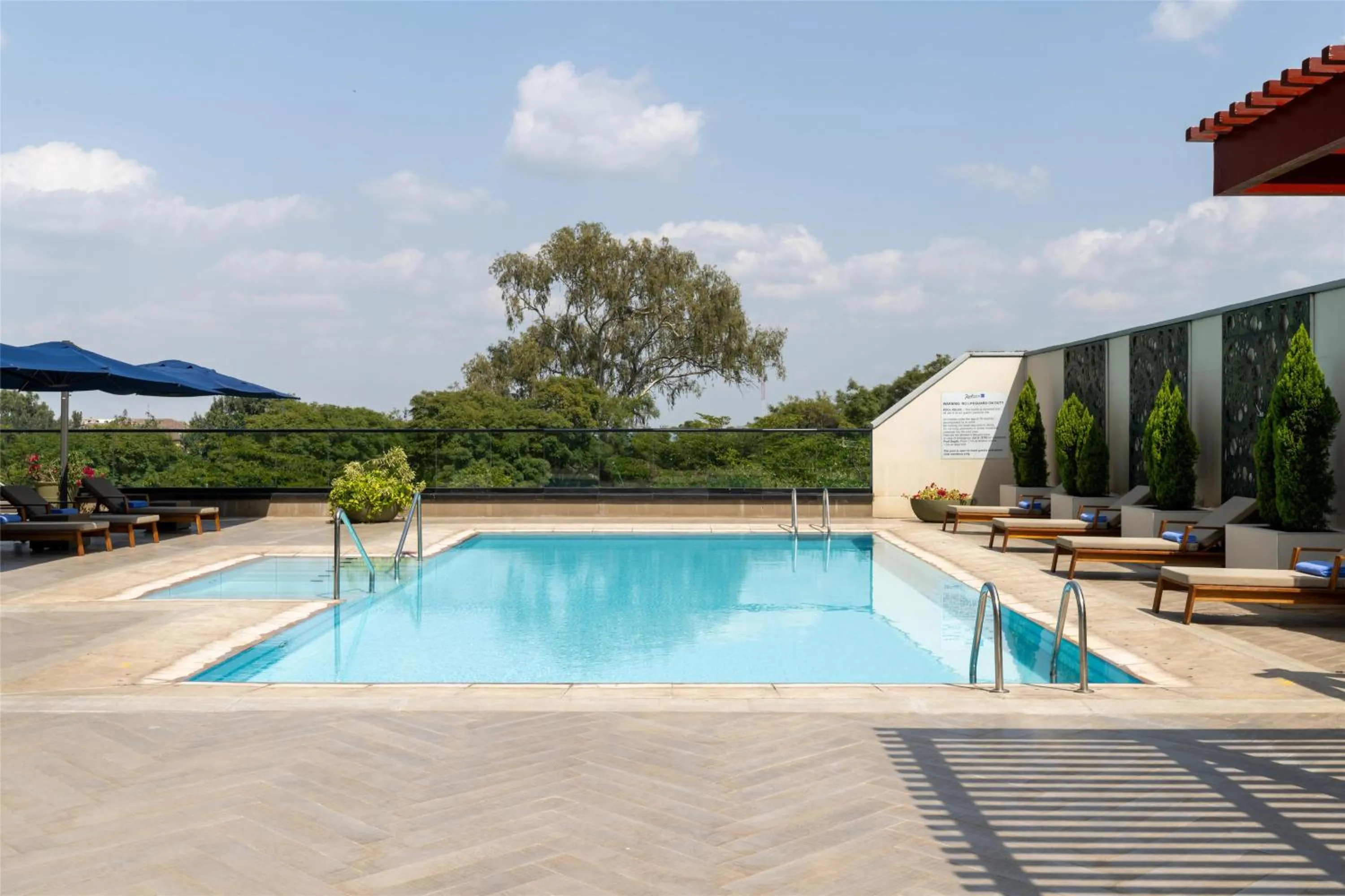 Pool view in Radisson Blu Hotel, Nairobi Upper Hill