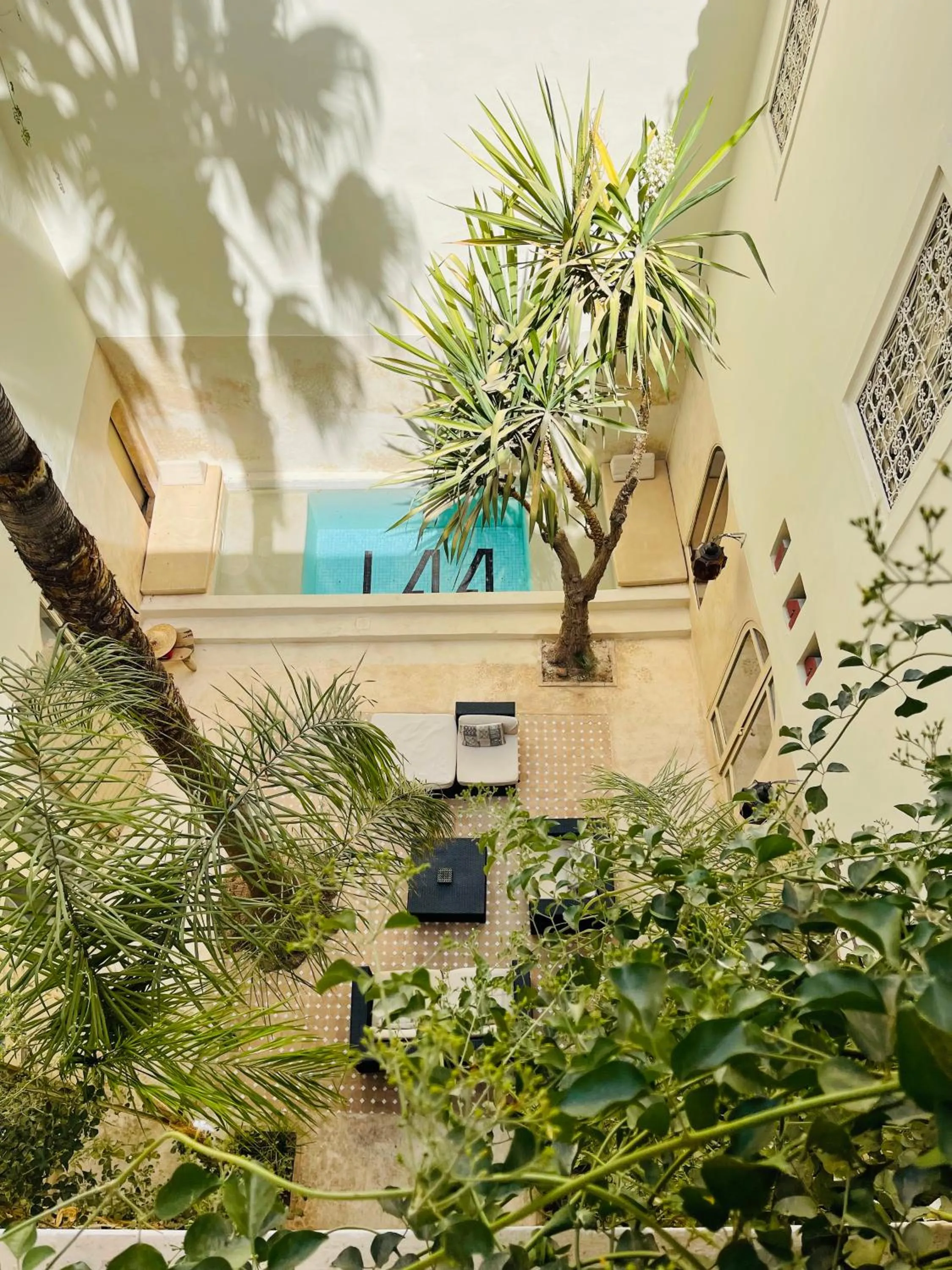 Pool view in Riad 144