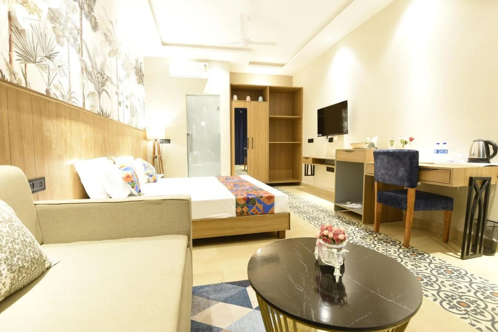 Bed in Eutopia Beach Resort