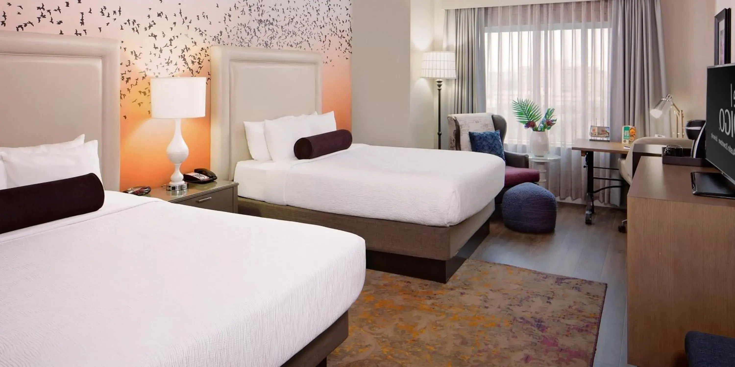 Standard Queen Room with Two Queen Beds in Hotel Indigo Austin Downtown - University by IHG Standard Queen Room with Two Queen Beds in Hotel Indigo Austin Downtown - University by IHG