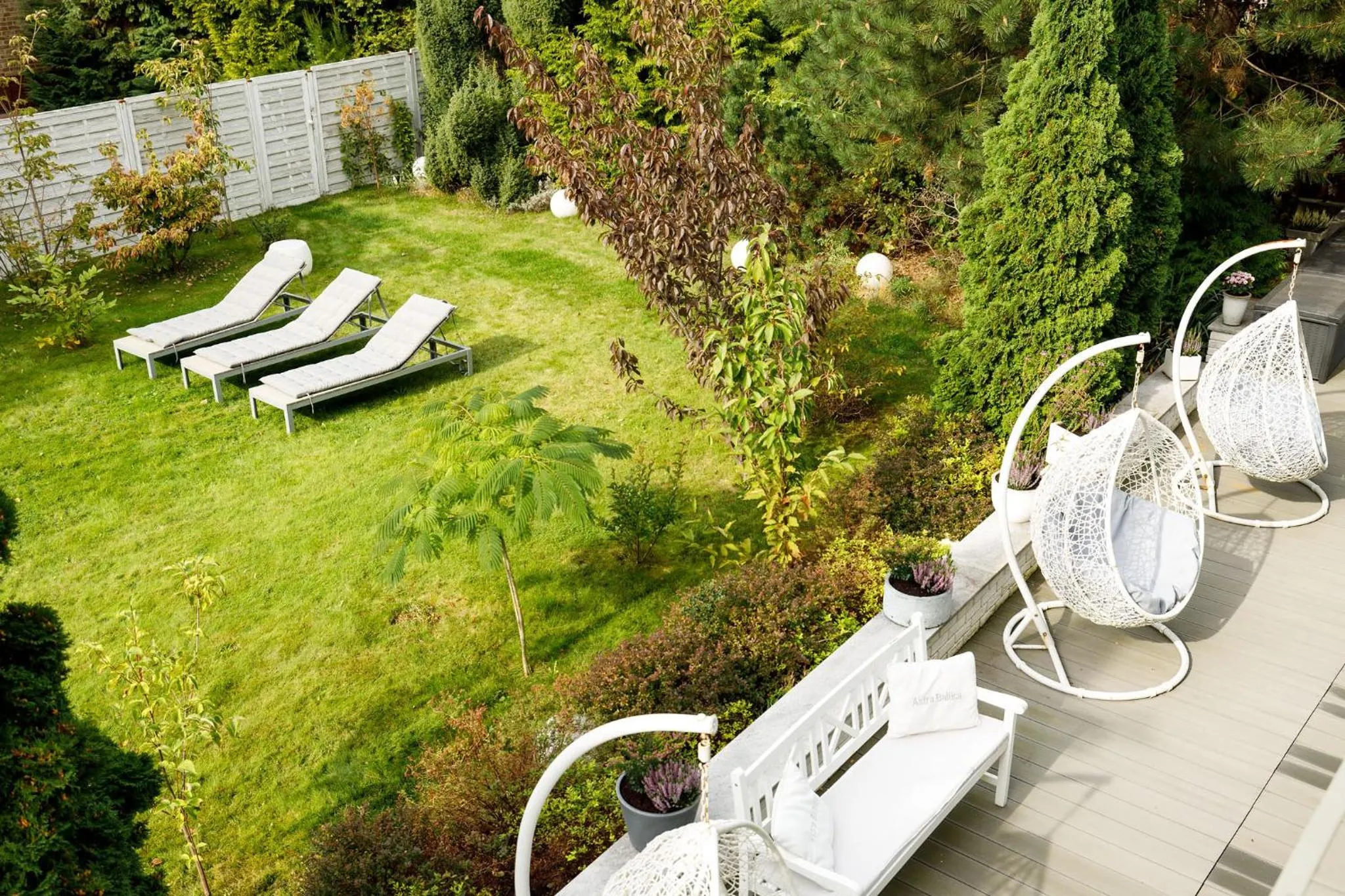 Garden view in Villa Astra Baltica