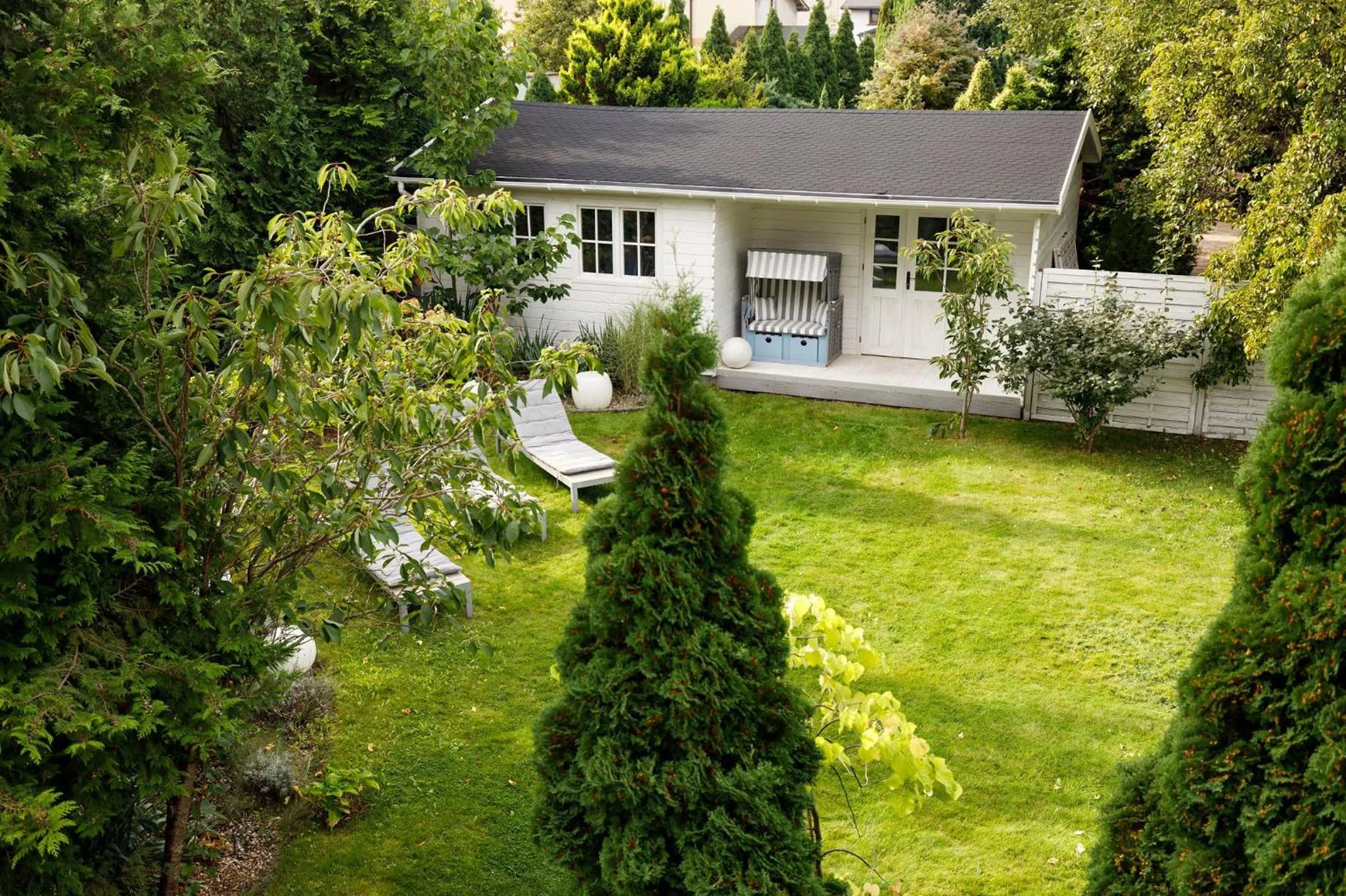 Garden view in Villa Astra Baltica