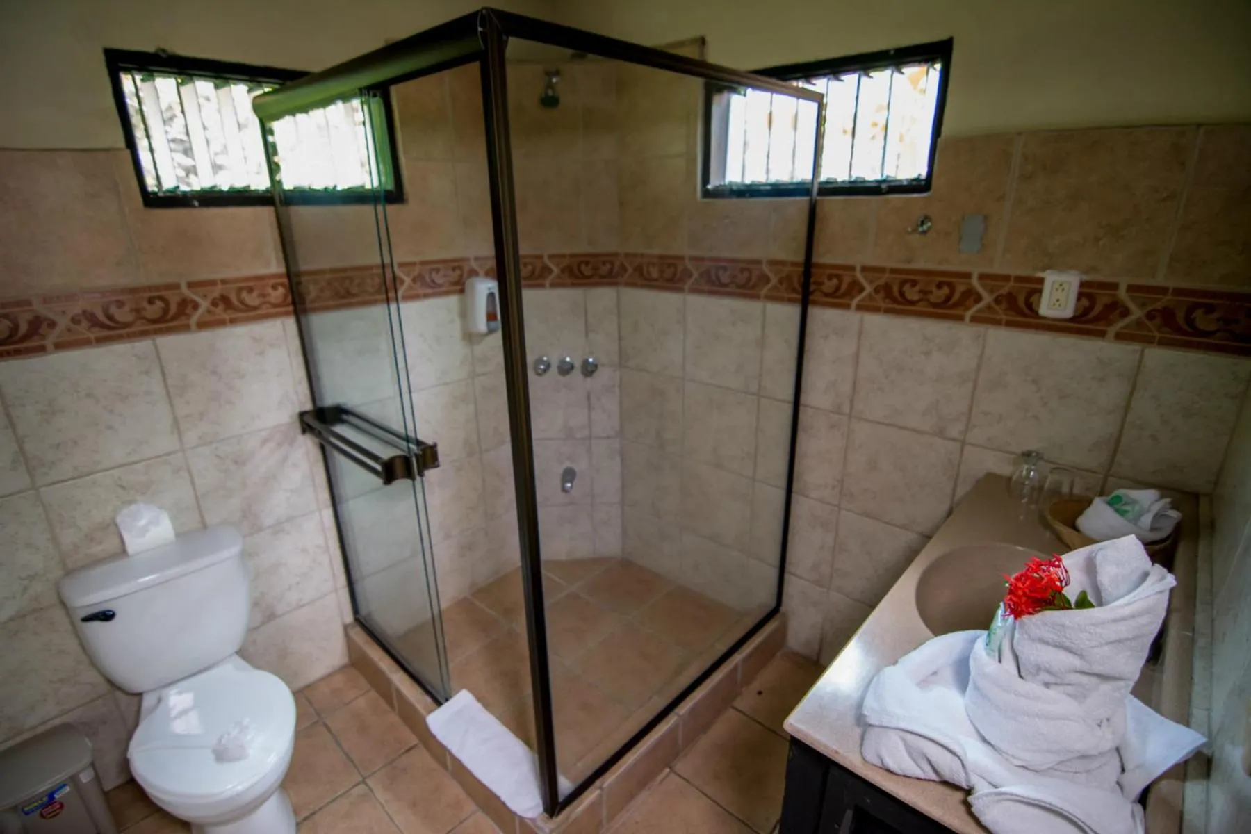 Shower in Pacific Paradise Resort