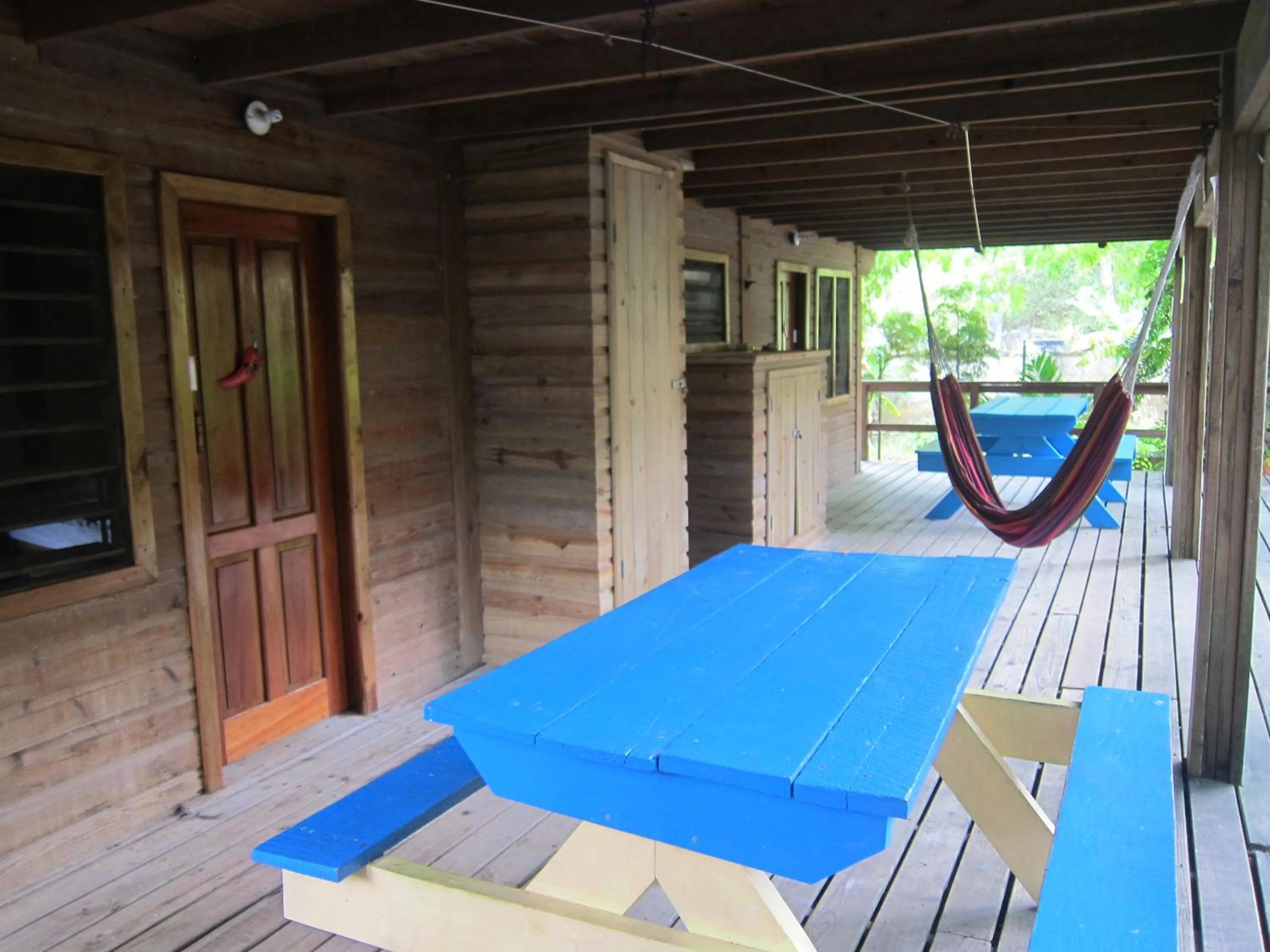 Dining area in Hotel Chillies and Native Sons Diving