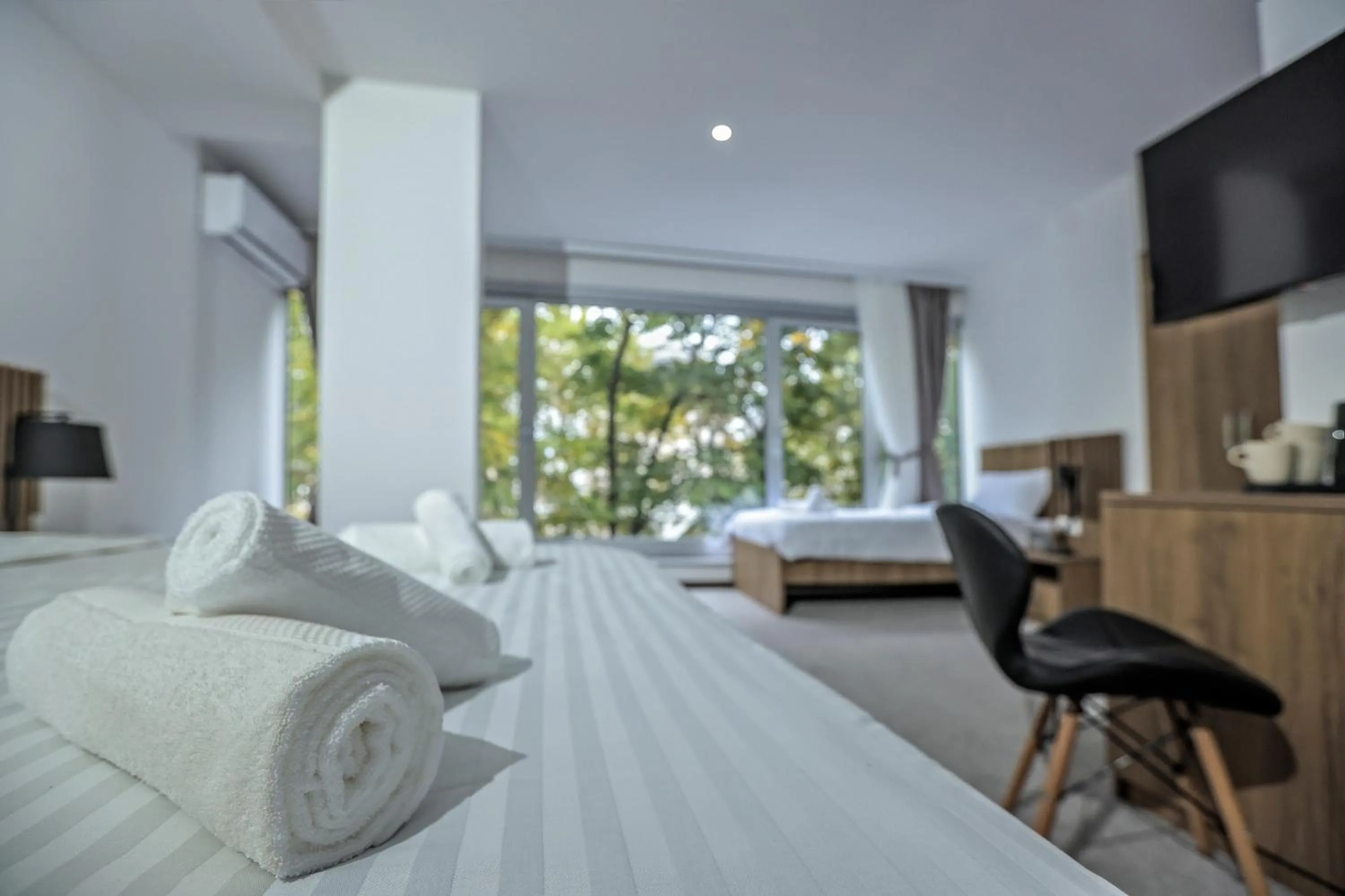 Bed in Hotel Riverside