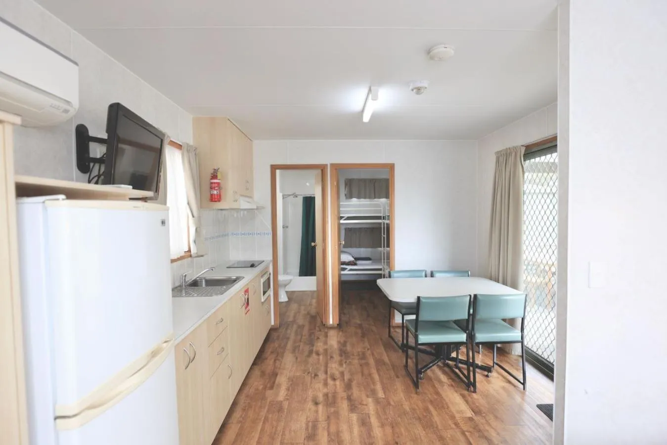 Living room in Sea Vu Caravan Park