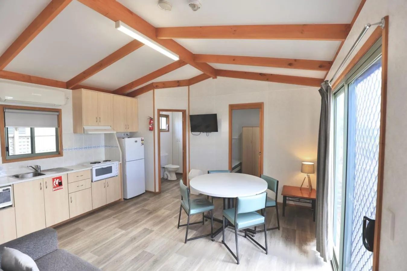 Living room in Sea Vu Caravan Park