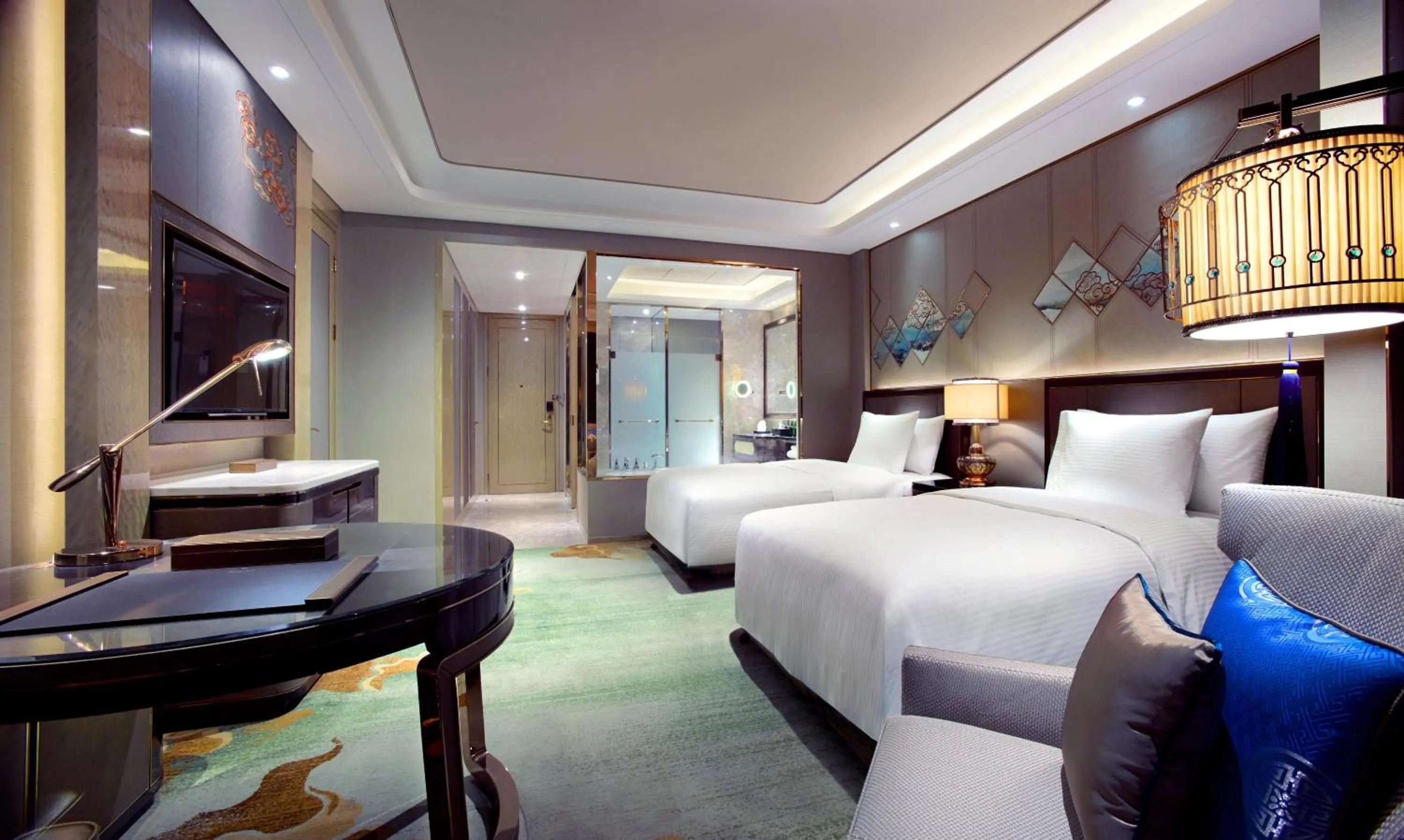 Bedroom, Bed in Wanda Vista Hohhot