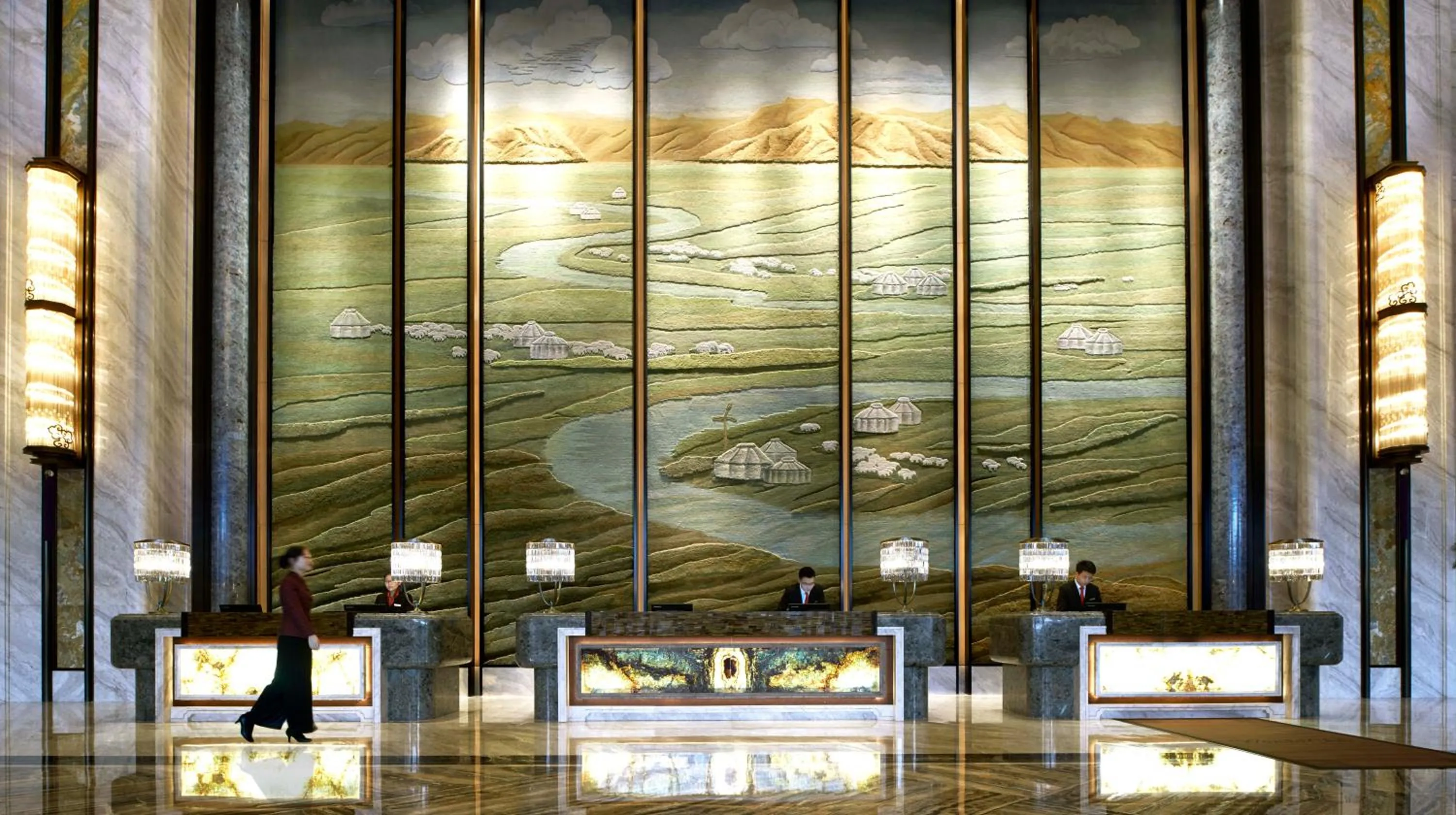 Lobby or reception in Wanda Vista Hohhot