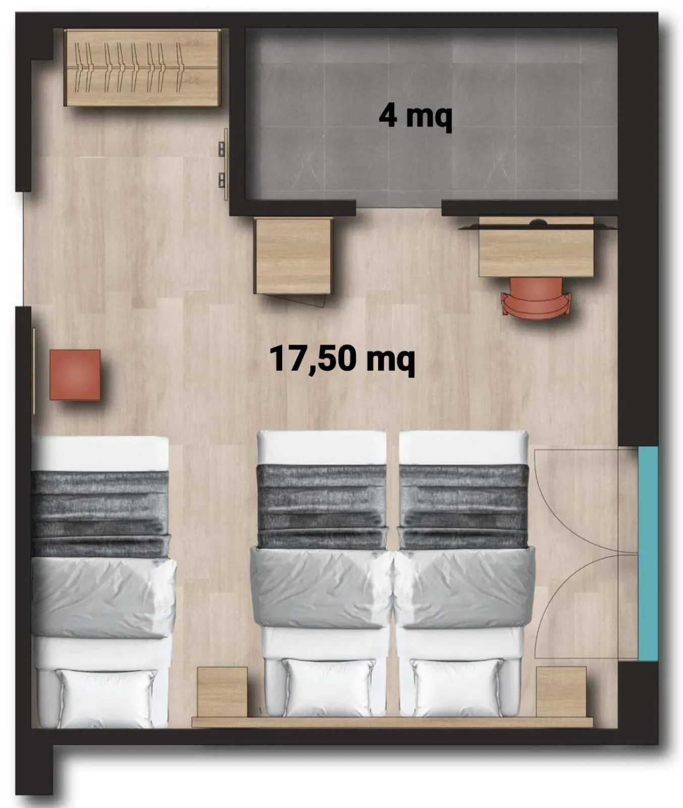 Floor plan in Hotel Roè Garda