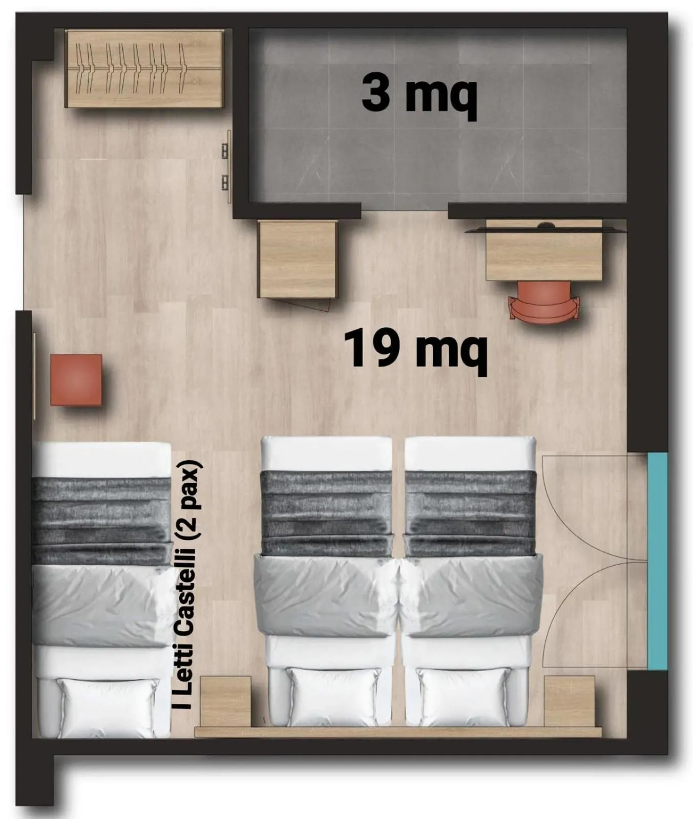 Floor plan in Hotel Roè Garda