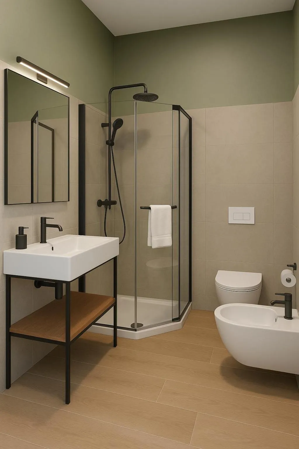 Shower in Hotel Roè Garda