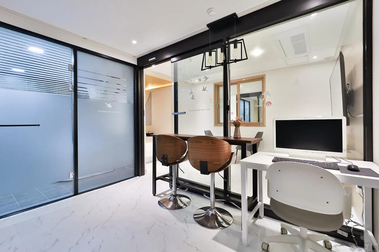 Seating area in Time Hotel