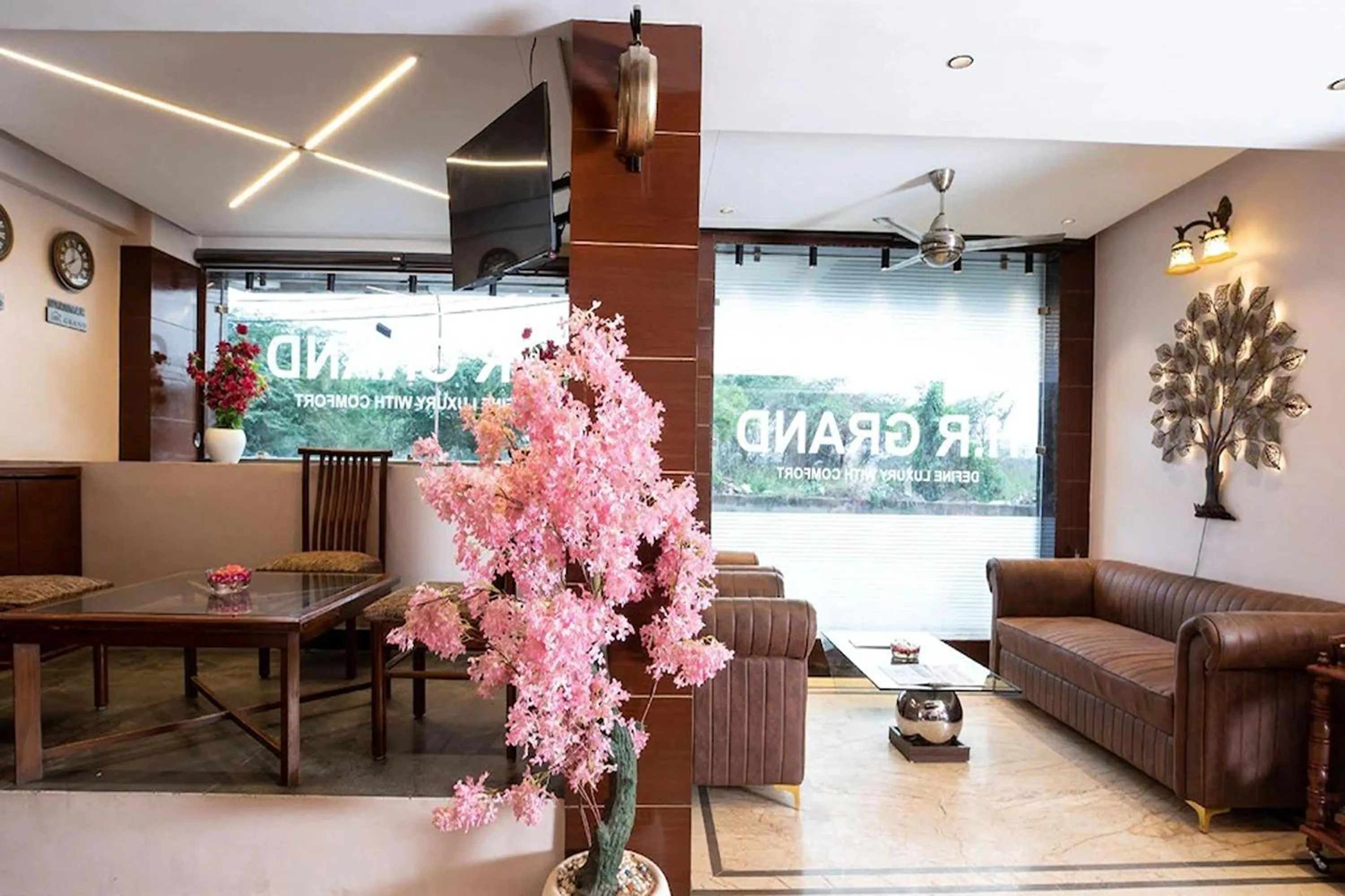 Seating area in HR Grand Hotel