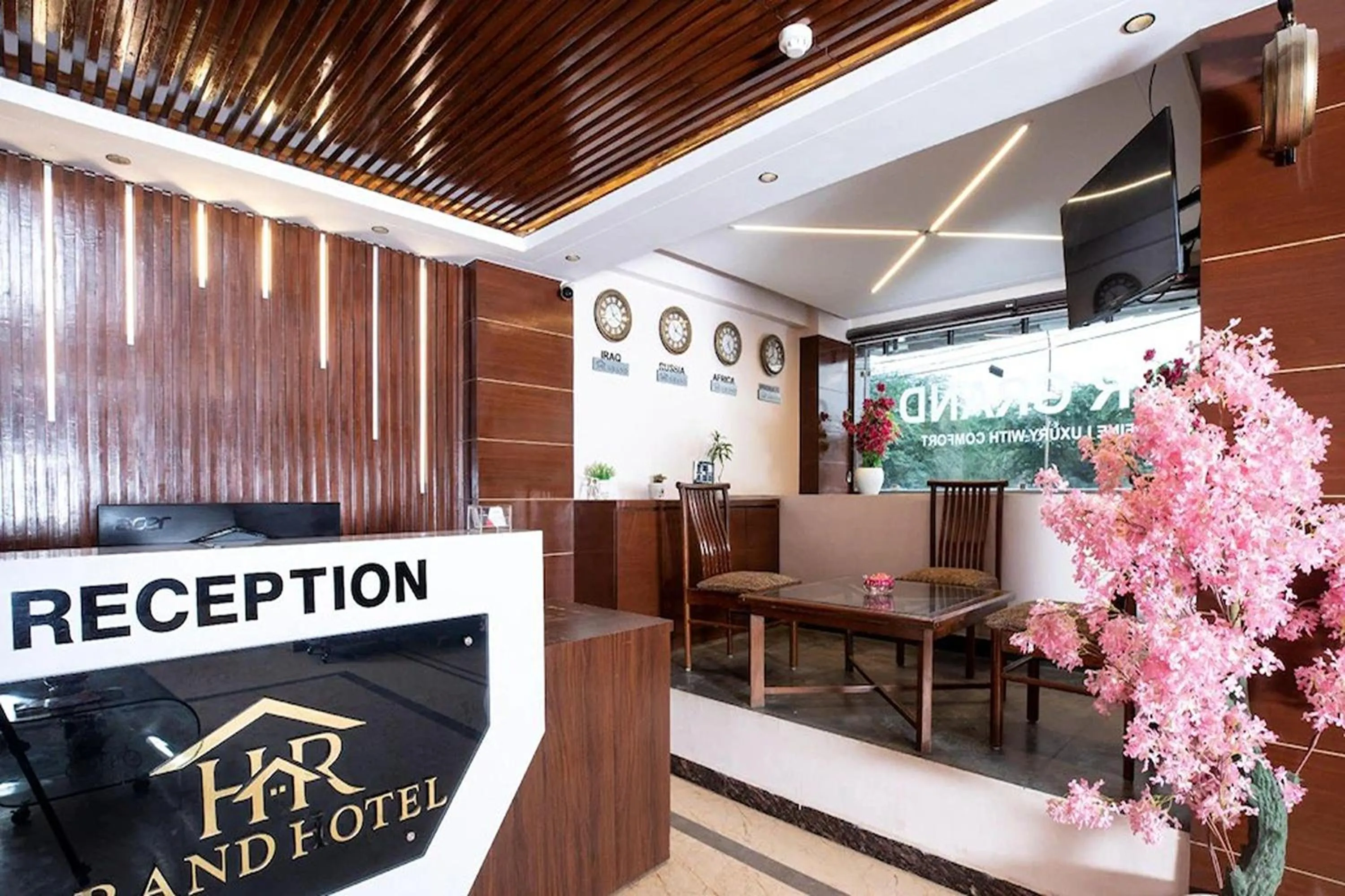 Lobby or reception in HR Grand Hotel