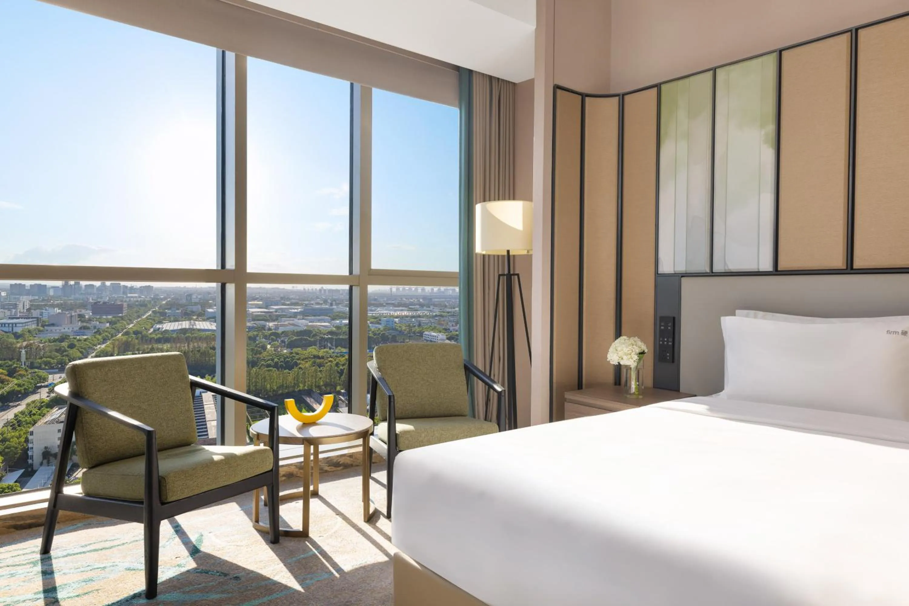 Decorative detail, Bed in Holiday Inn Shanghai Minhang Center by IHG