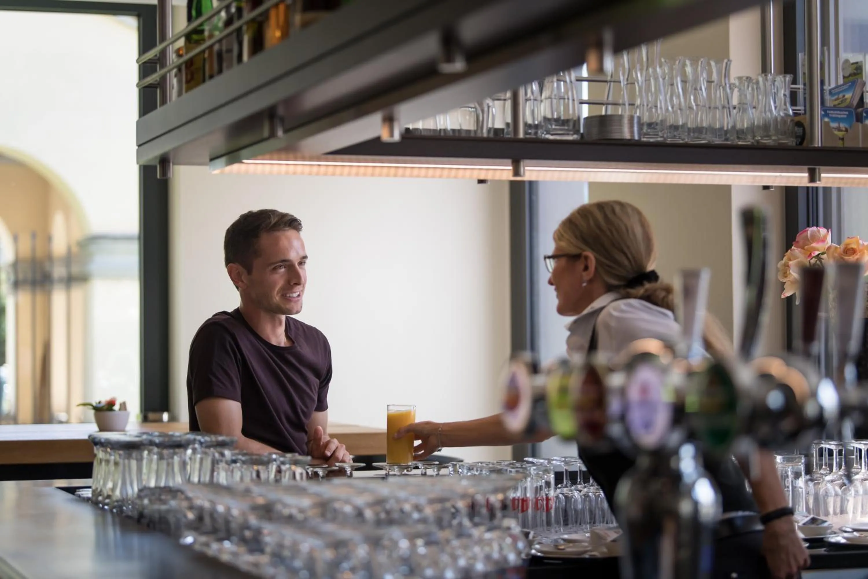 Lounge or bar in Hotel one66 (free parking garage)