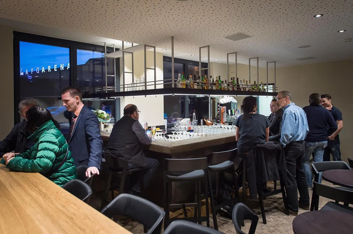 Lounge or bar in Hotel one66 (free parking garage)