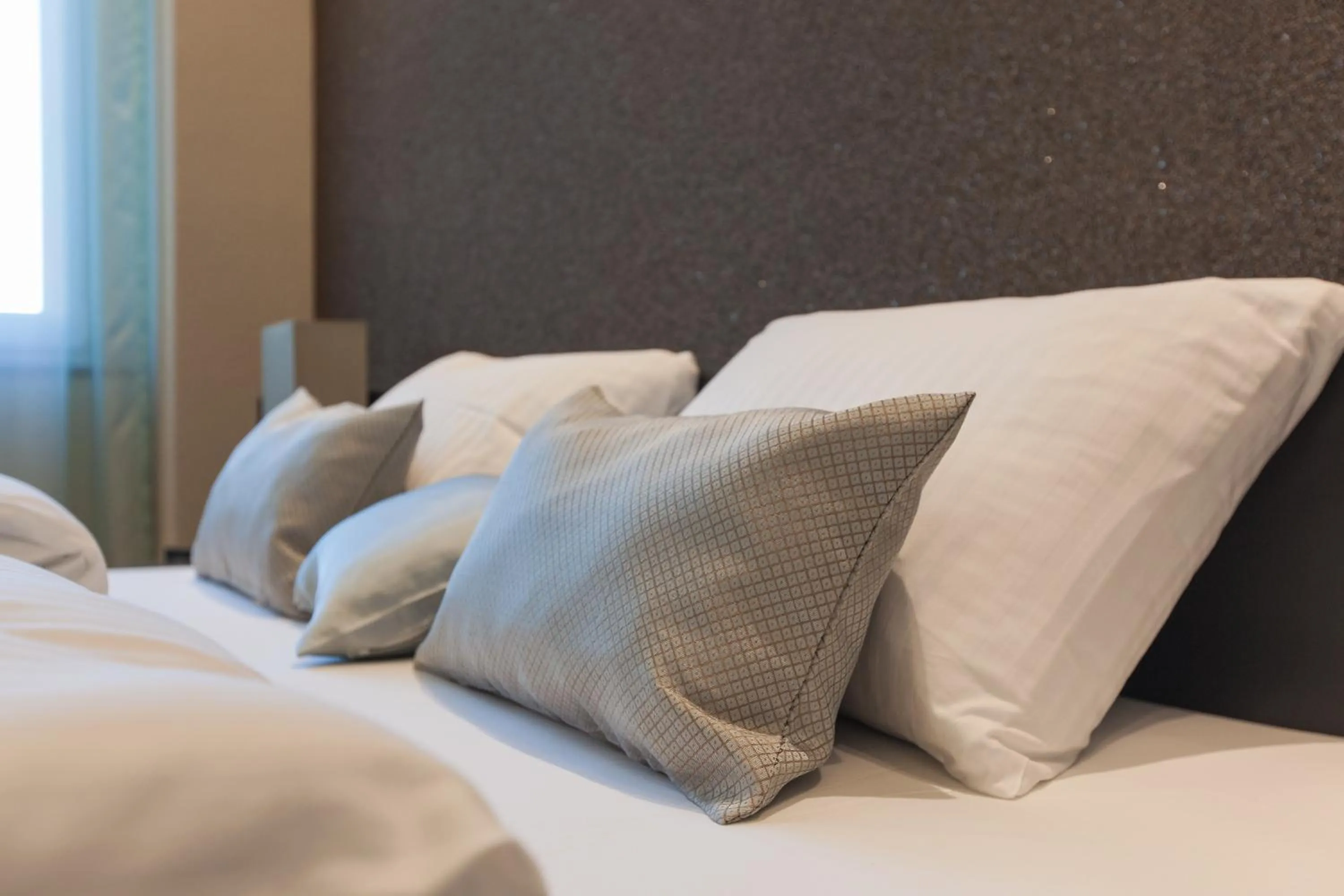 Decorative detail, Bed in Plaza Hotel Winterthur