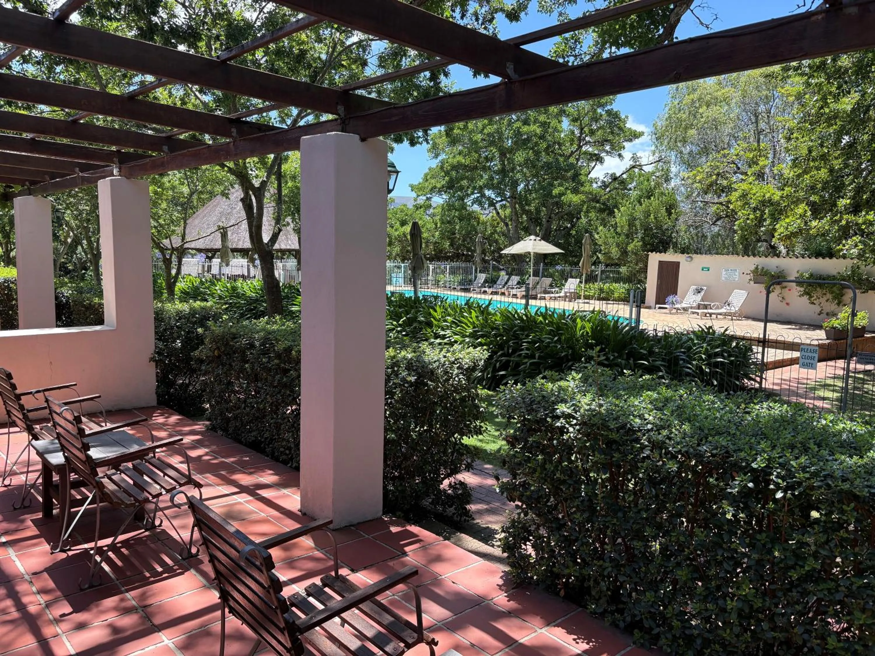 Patio in Eight Bells Mountain Inn