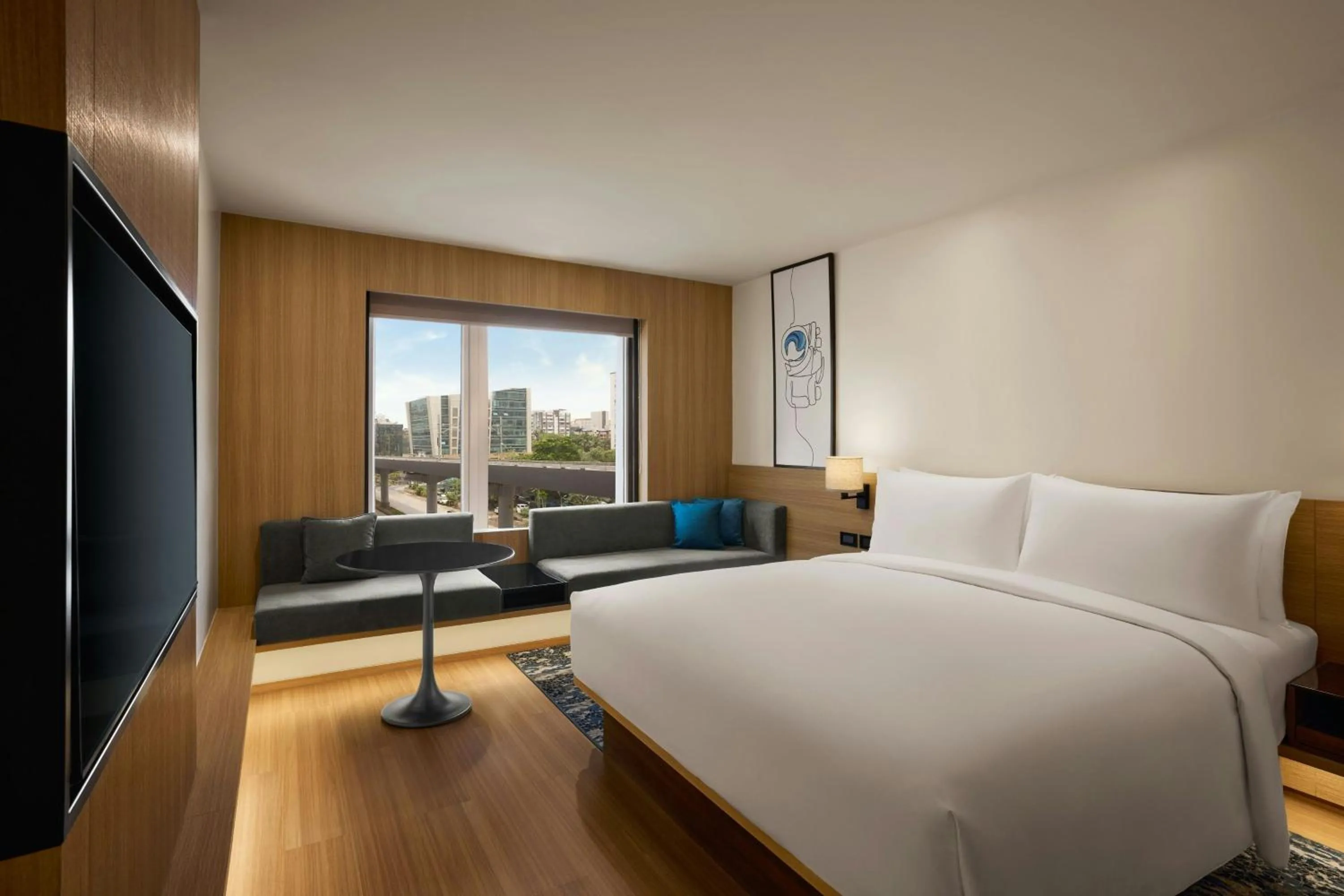 Photo of the whole room, Bed in Fairfield by Marriott Mumbai Andheri West