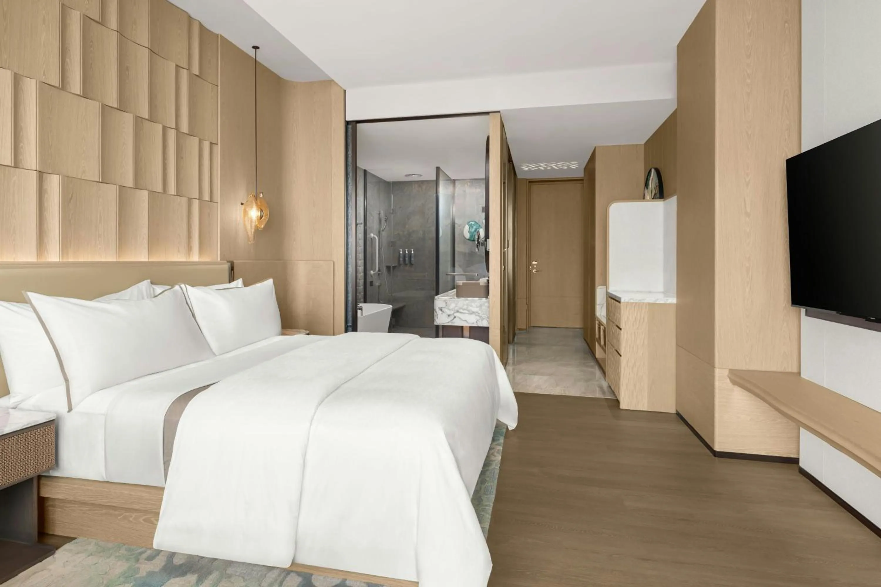 Photo of the whole room, Bed in The Westin Yichang