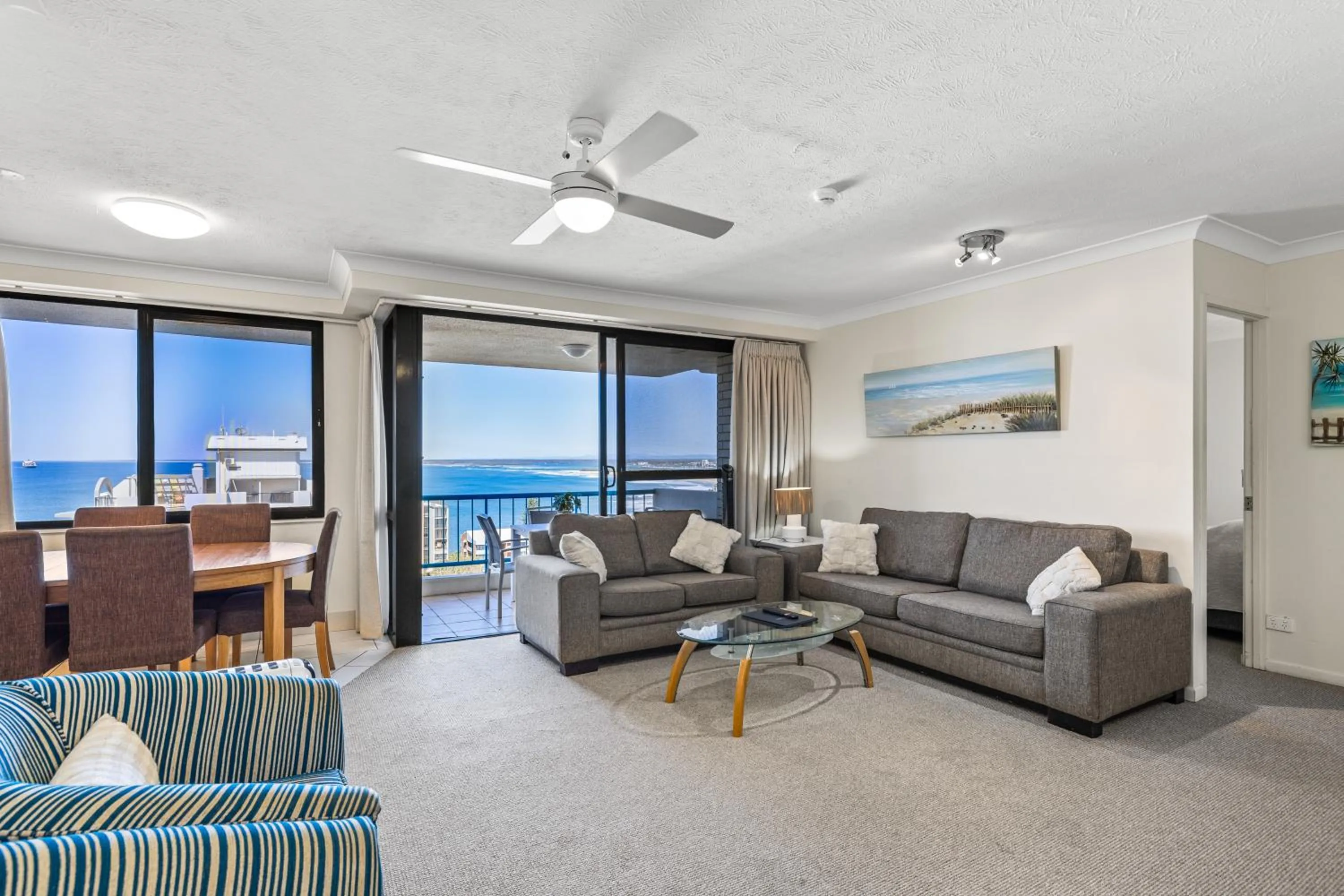 Living room in Burgess @ Kings Beach Apartments