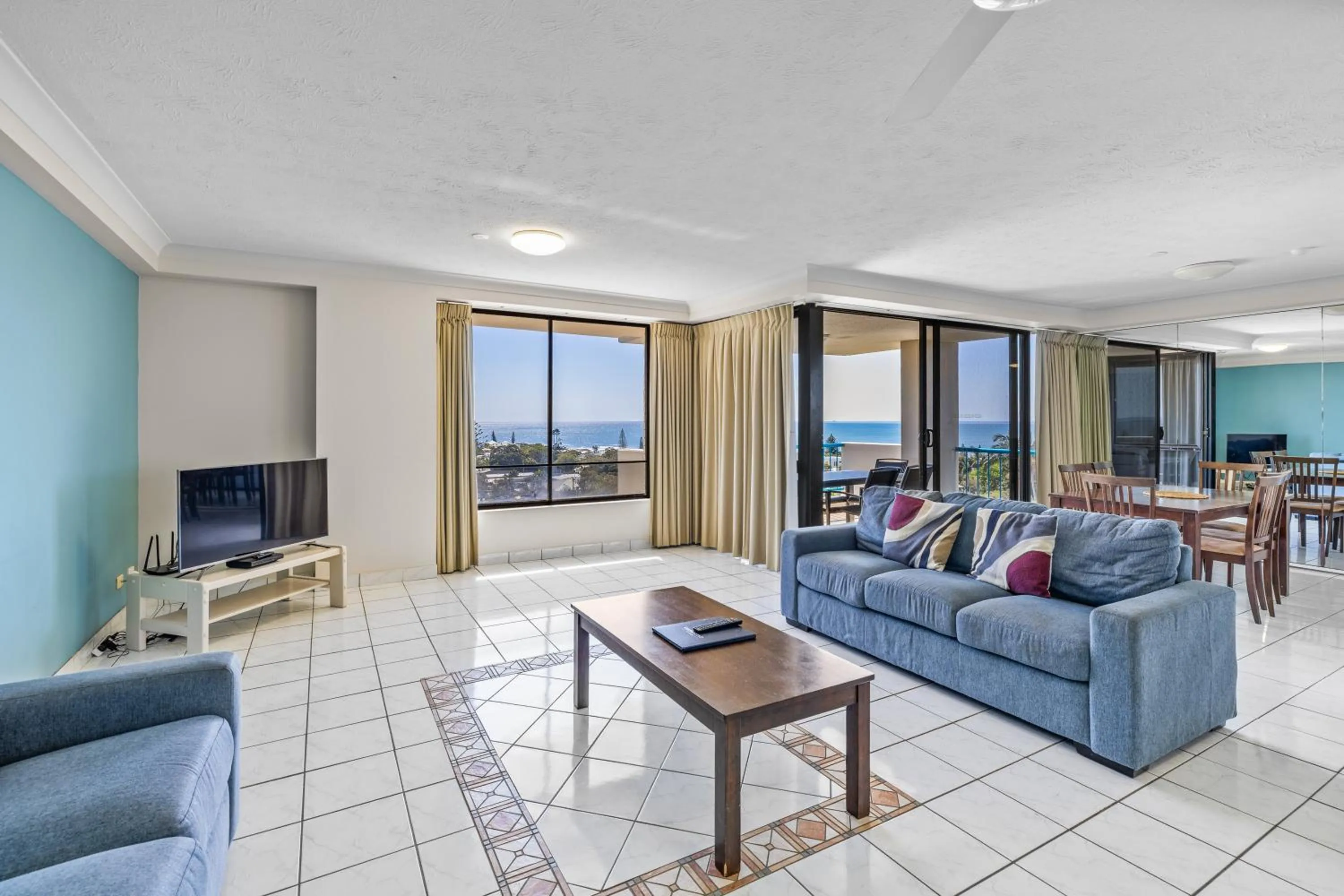 Living room in Burgess @ Kings Beach Apartments