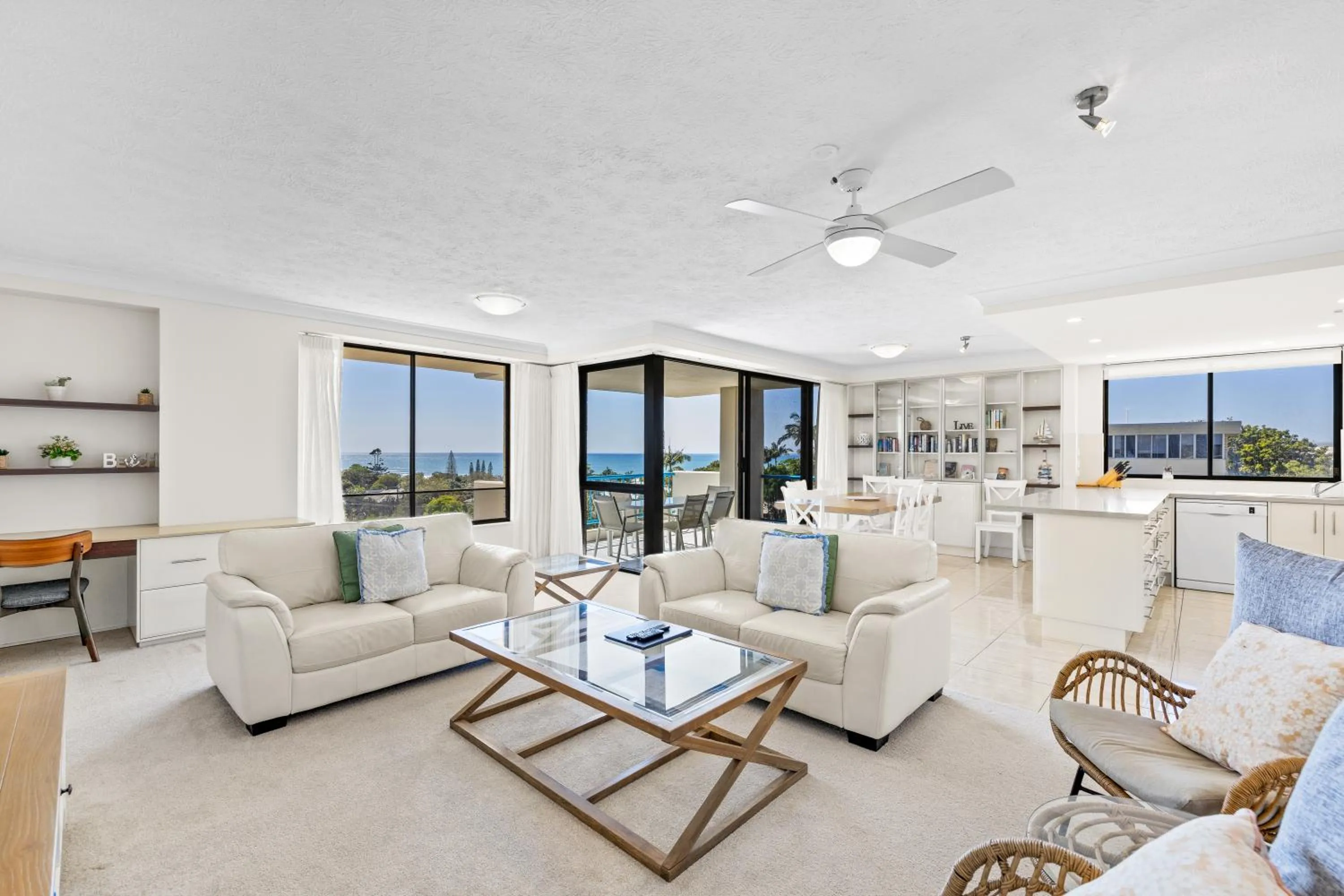 Living room in Burgess @ Kings Beach Apartments