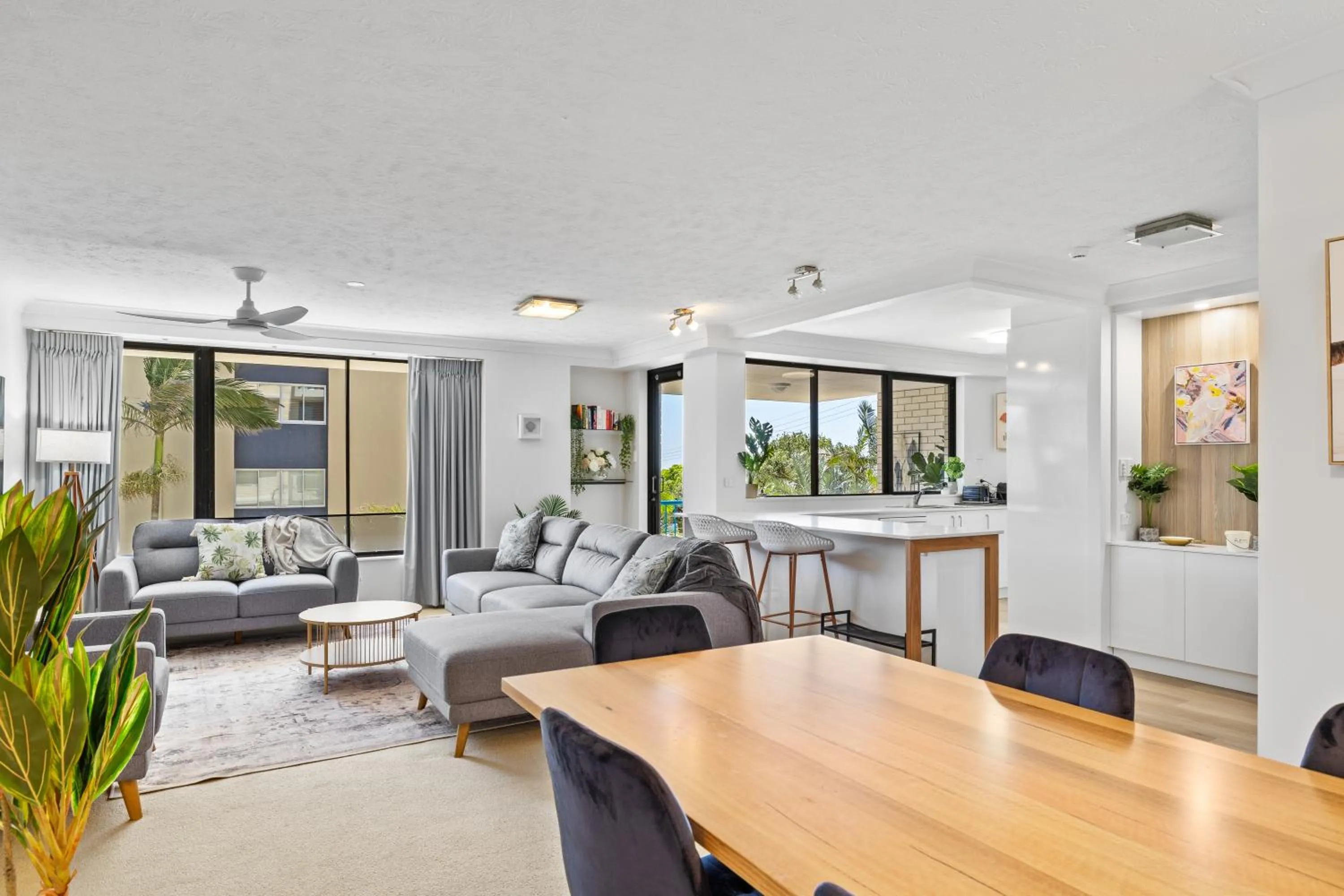 Living room in Burgess @ Kings Beach Apartments