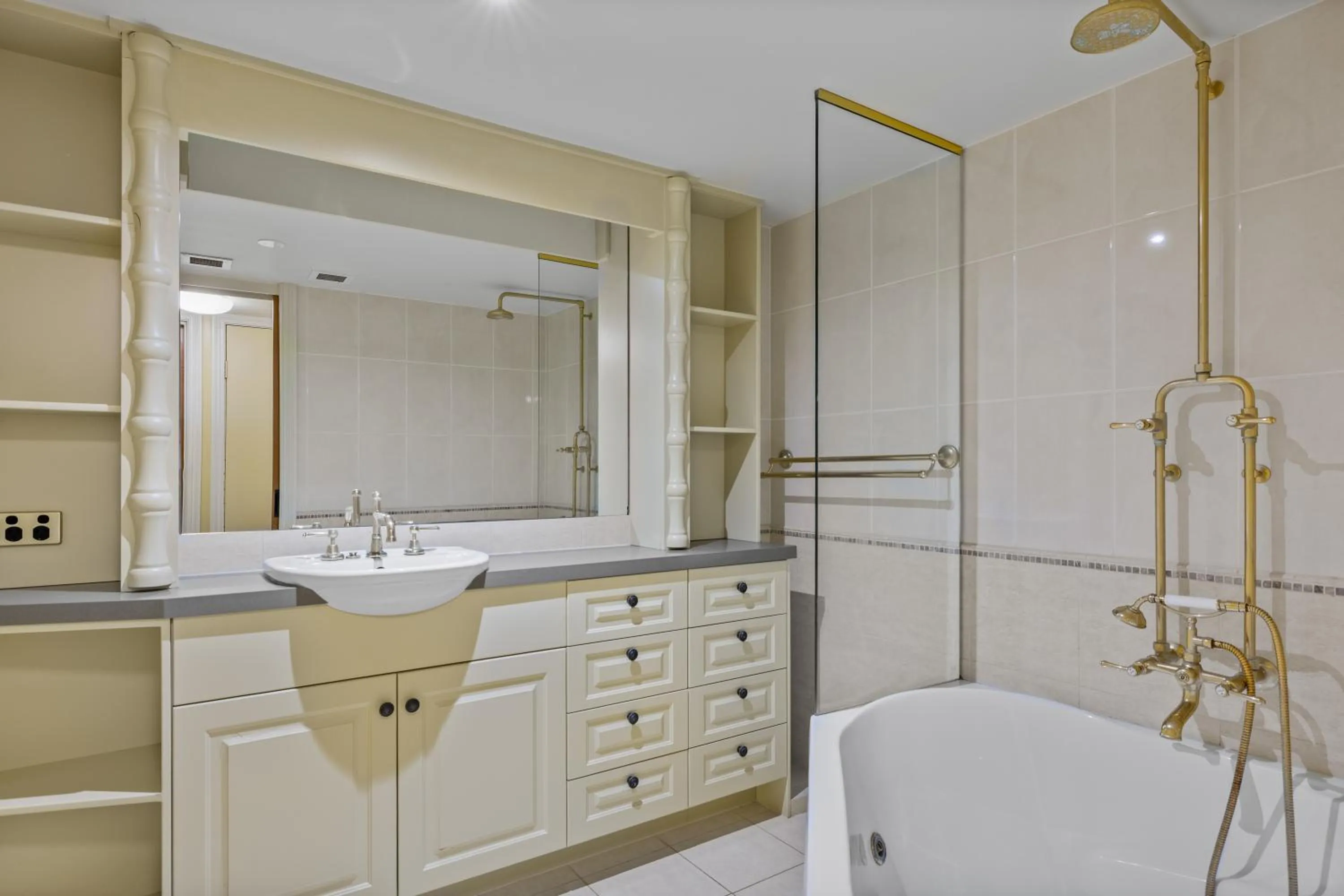 Bathroom in Burgess @ Kings Beach Apartments