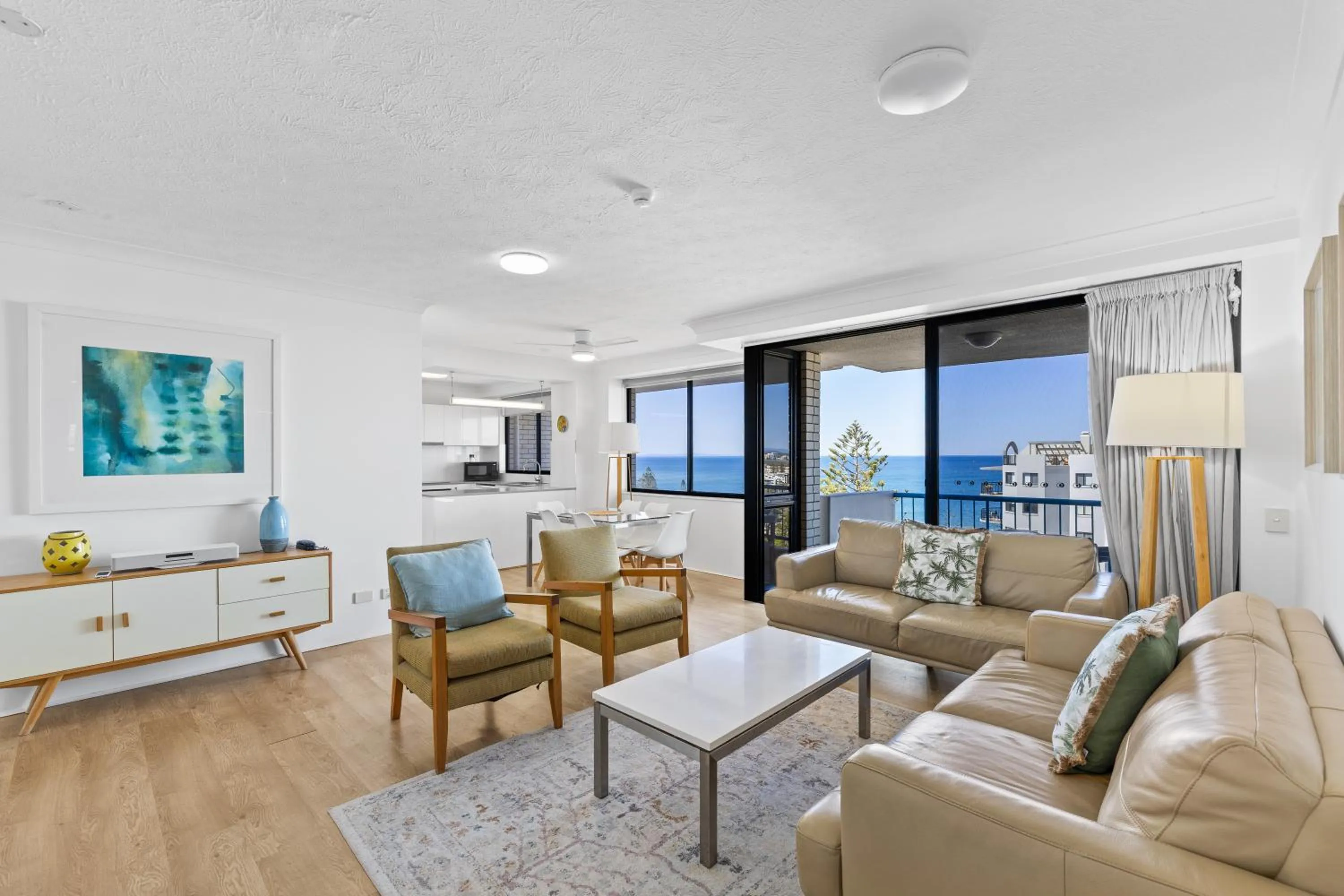 Living room in Burgess @ Kings Beach Apartments